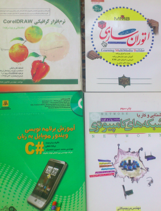 4 کتاب کامپیوتر و برنامه نویسی (شبکه، اتوران، ...)