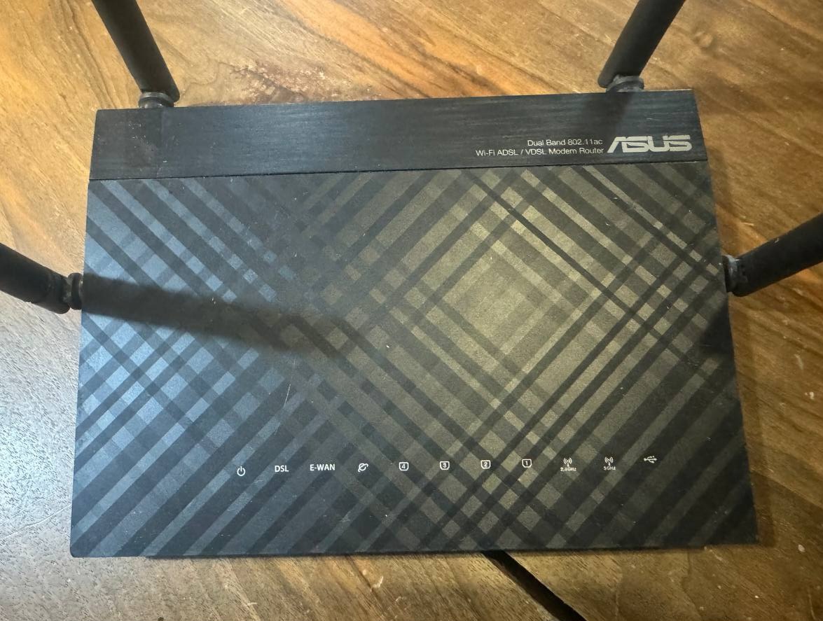 مودم روتر ADSL/VDSL بیسیم ایسوس مدل DSL-AC55U