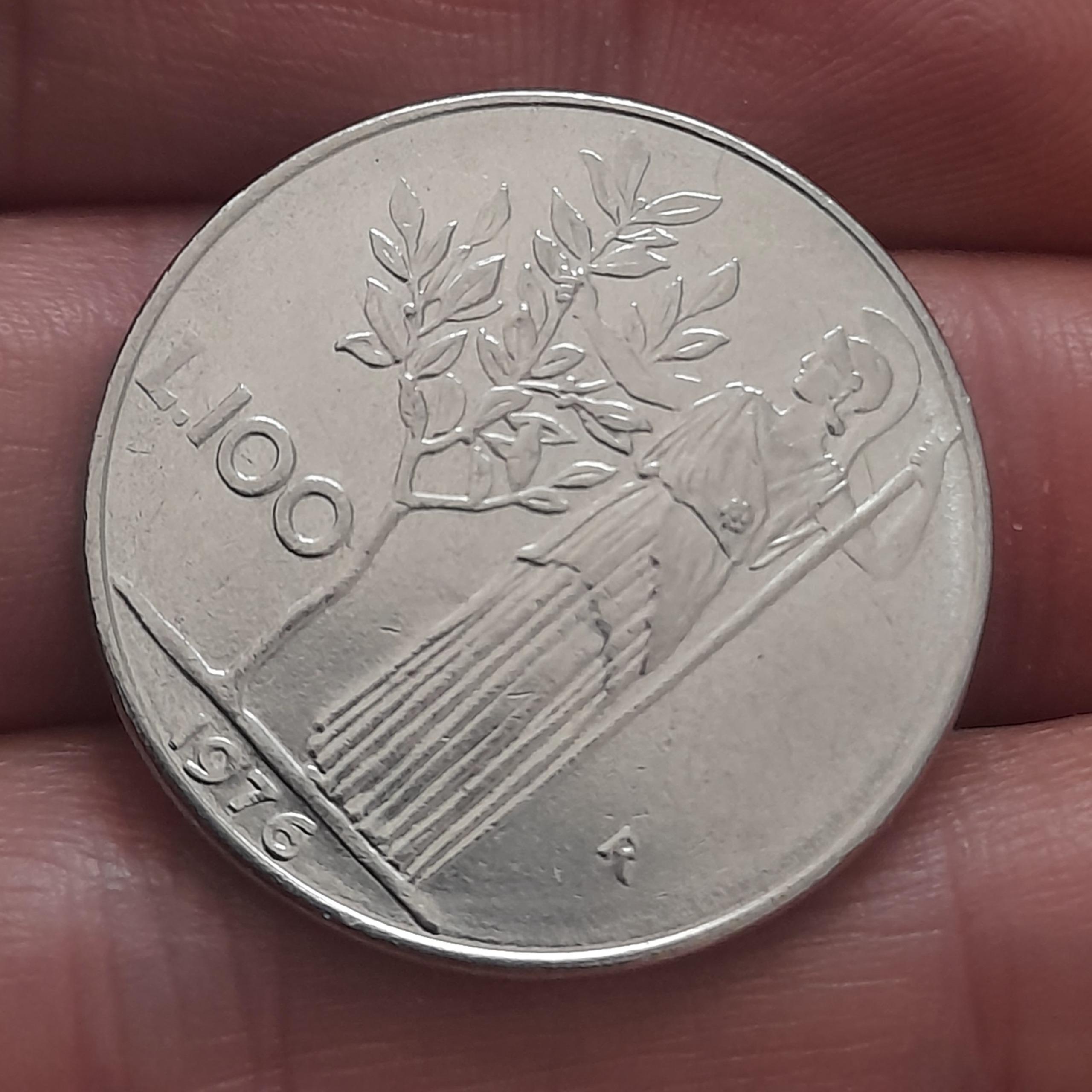 سکه 100 لیر ایتالیا (کمیاب) 1976