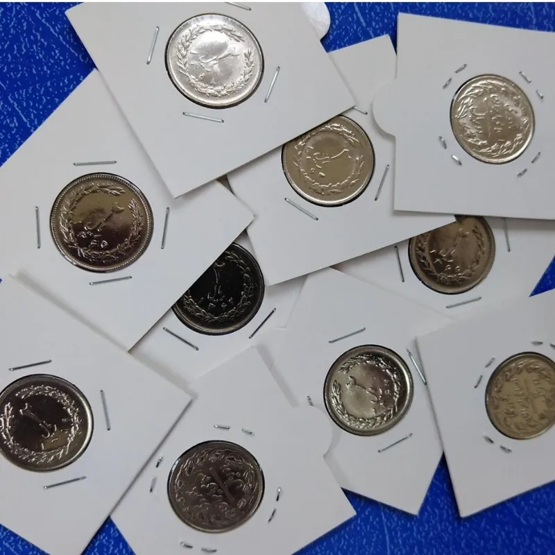 ست کامل سکه 2 ریالی نیکل جمهوری(ضرب 10ساله)