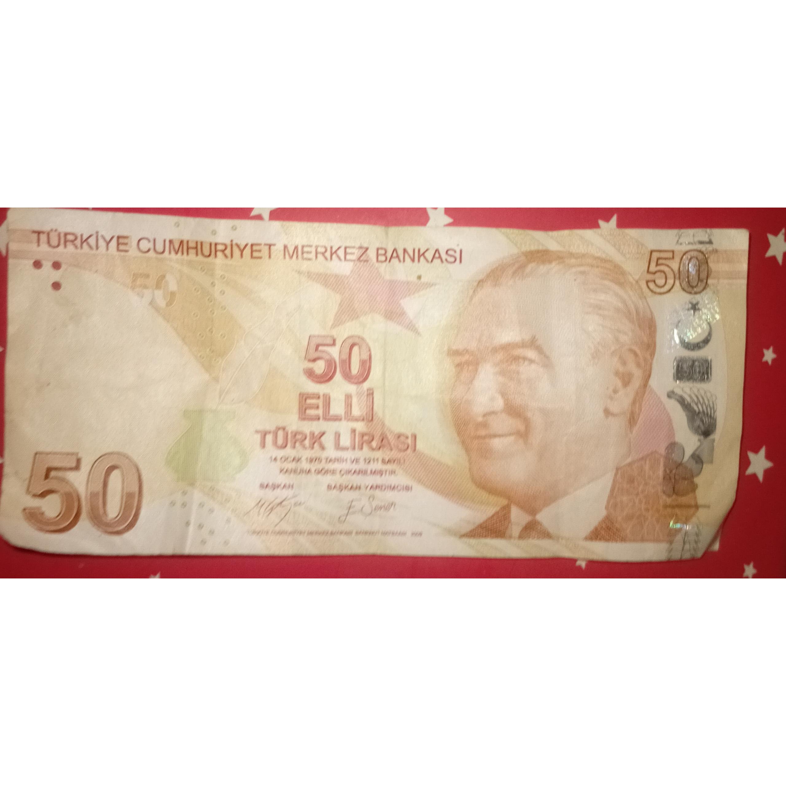 فروش 50لیرترکیه اسکناس