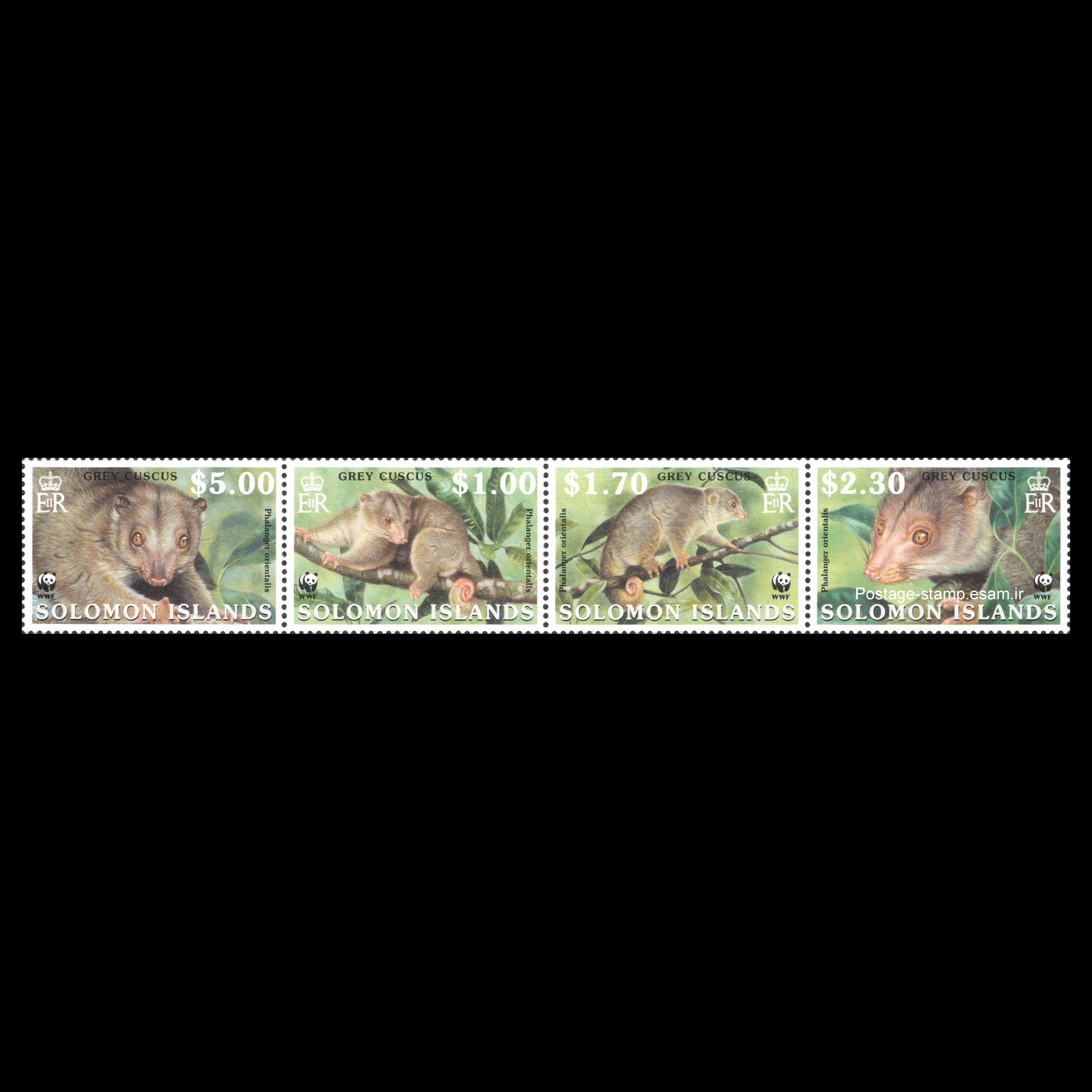 تمبر جزایر سلیمان - سری کامل - حیوانات - WWF