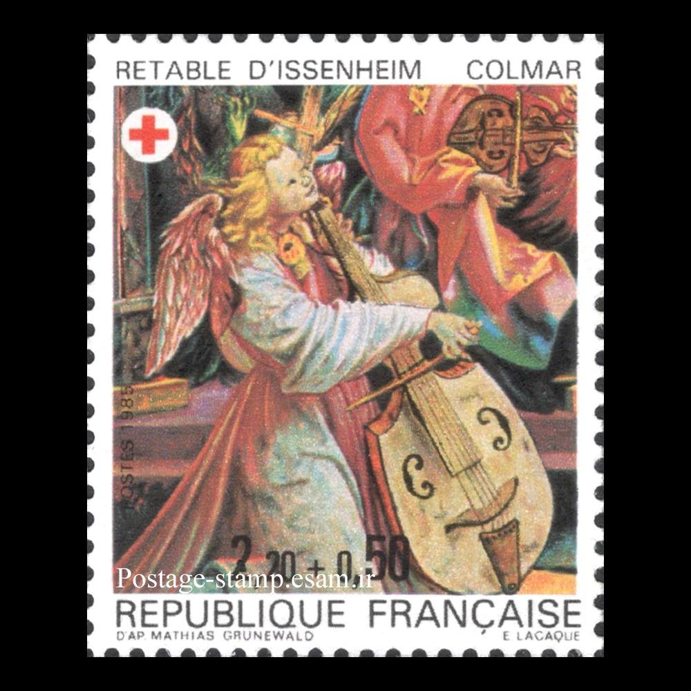 تمبر فرانسه - صلیب سرخ - تابلویی - 1985