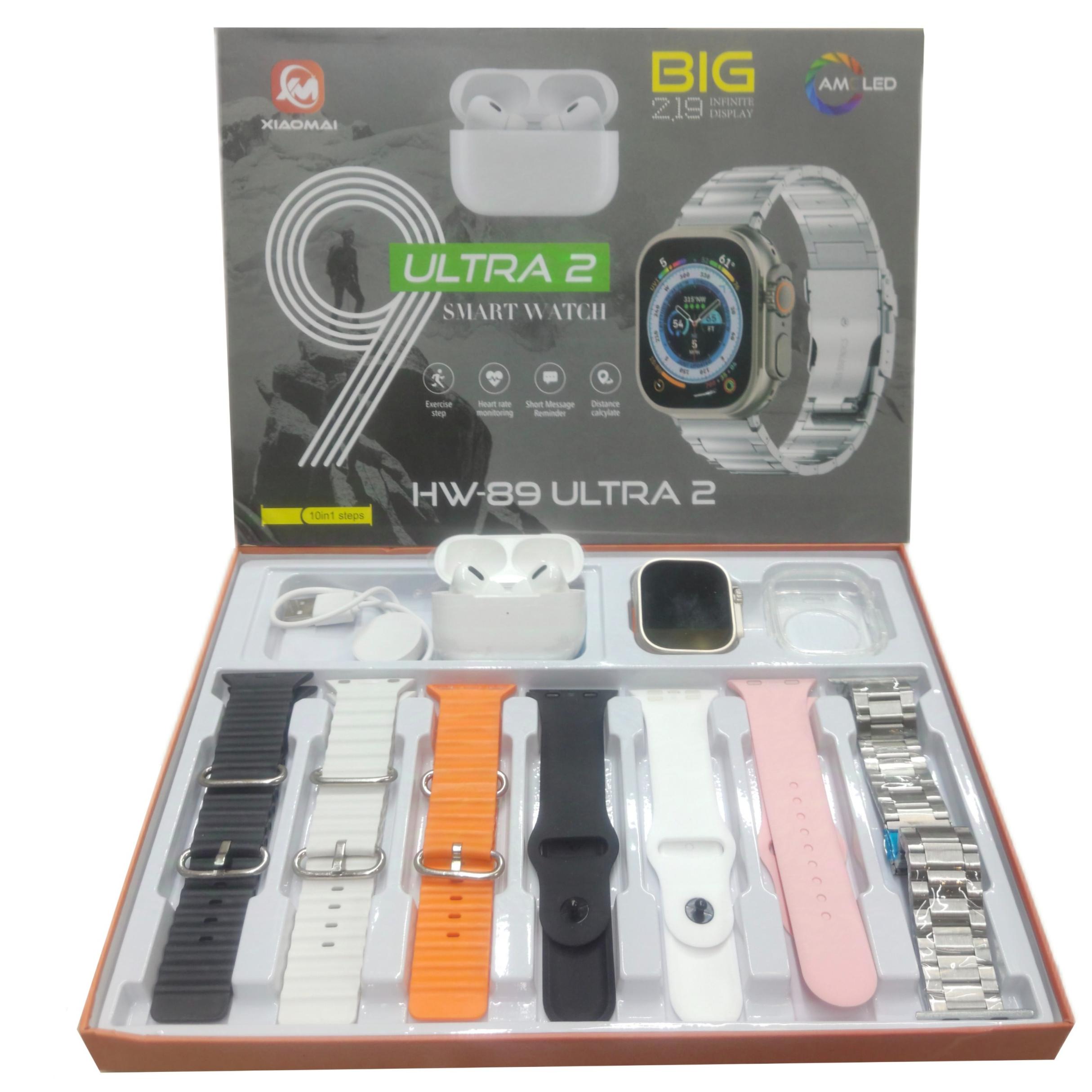 پک ساعت هوشمند و ایرپاد پرو مدل HW-89 ULTRA2