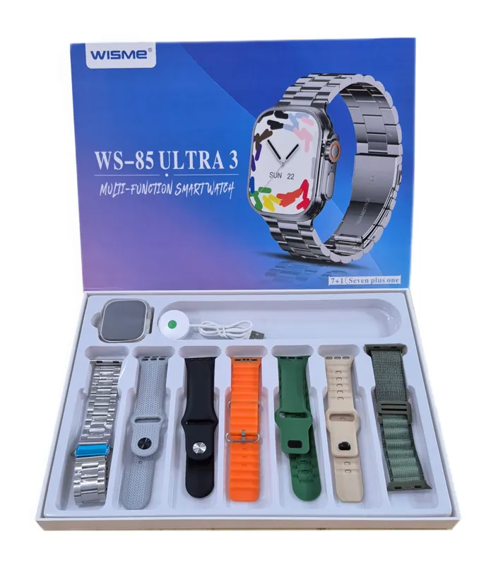 ساعت هوشمند 7بند ویسمی مدل WS-85 ultra3