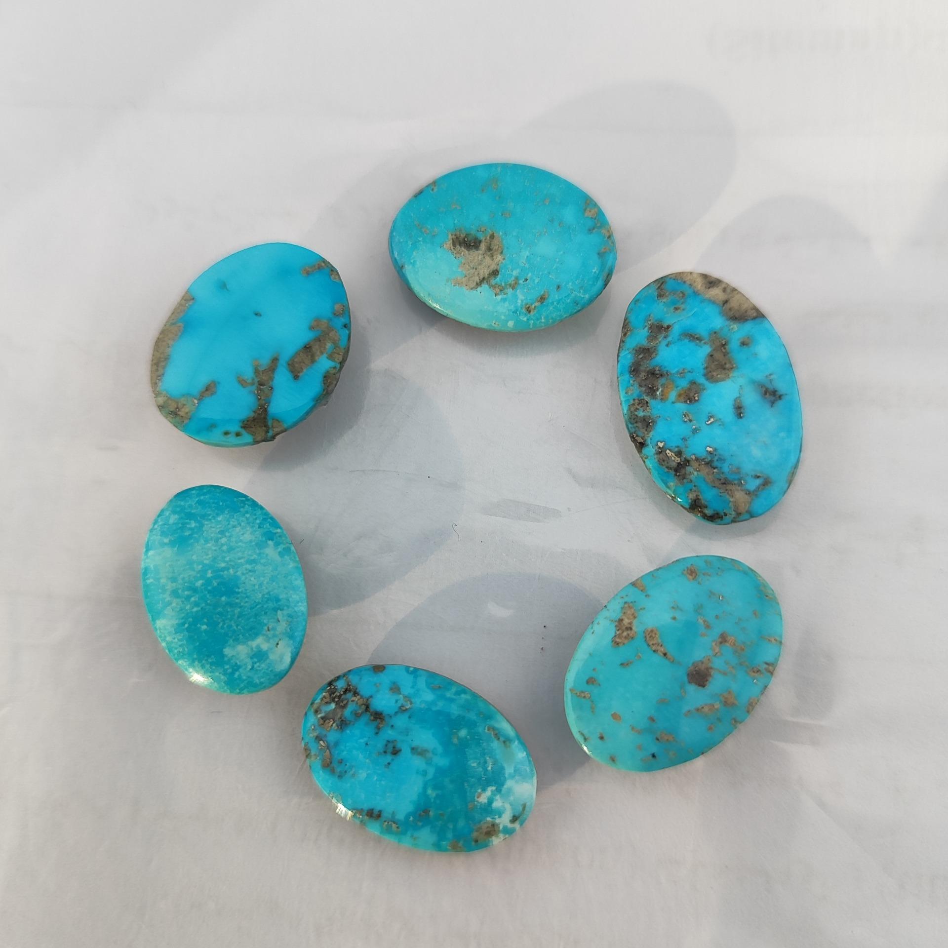 نگین فیروزه کرمان 6عدد