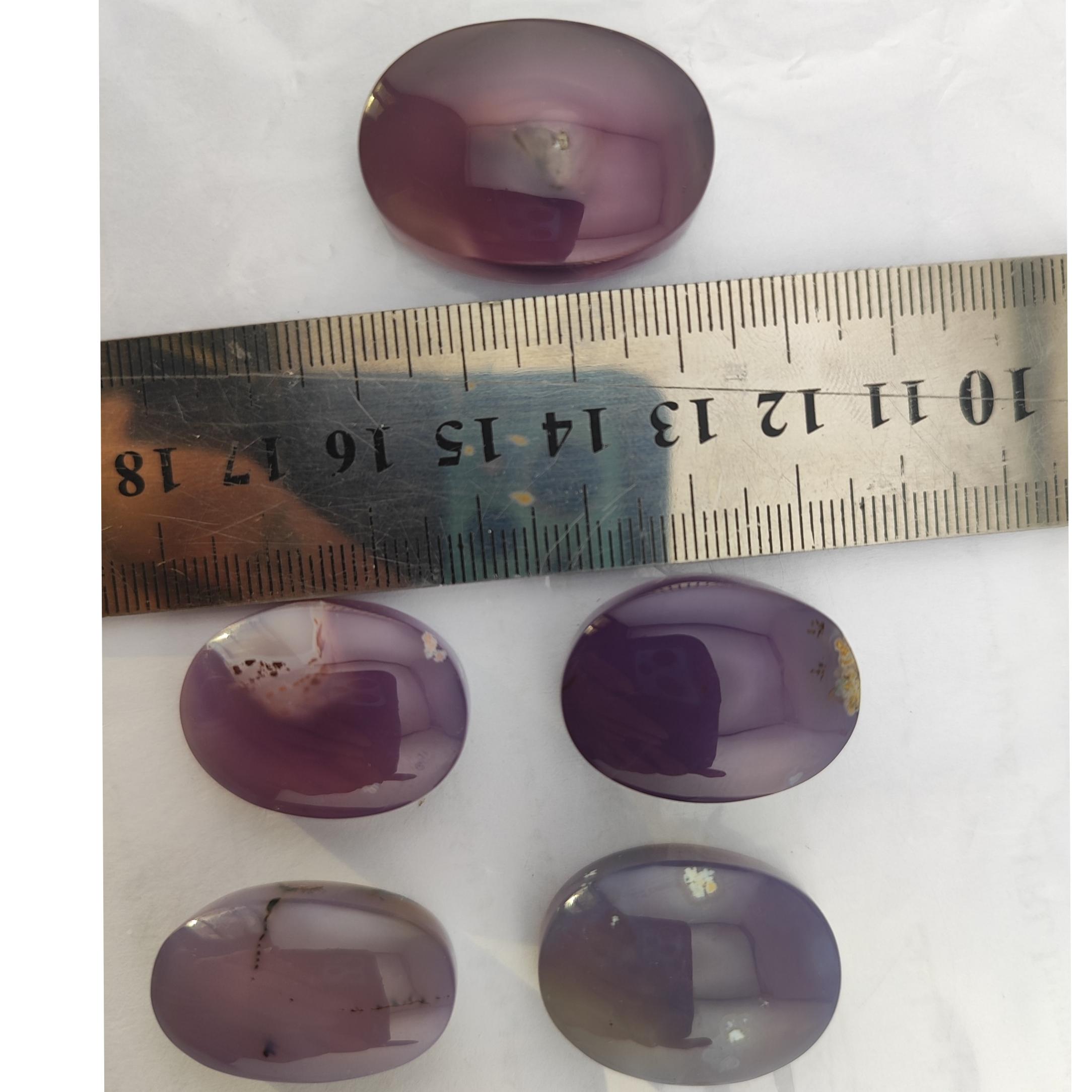 نگین عقیق سوسنی 5عدد