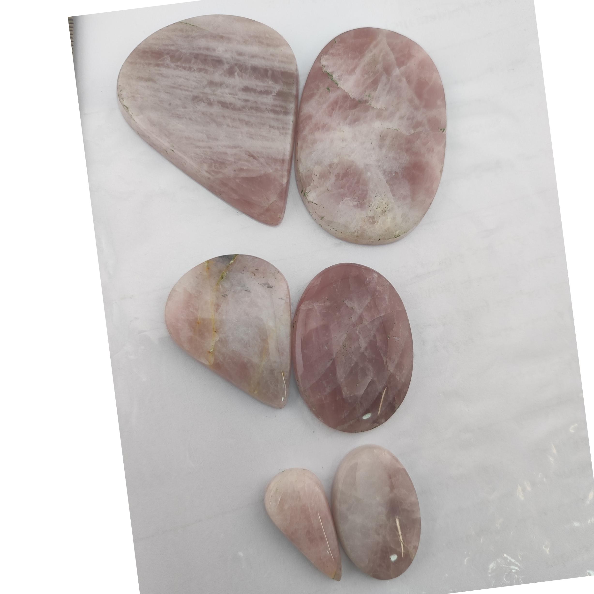 نگین رز کوآرتز 6 عدد