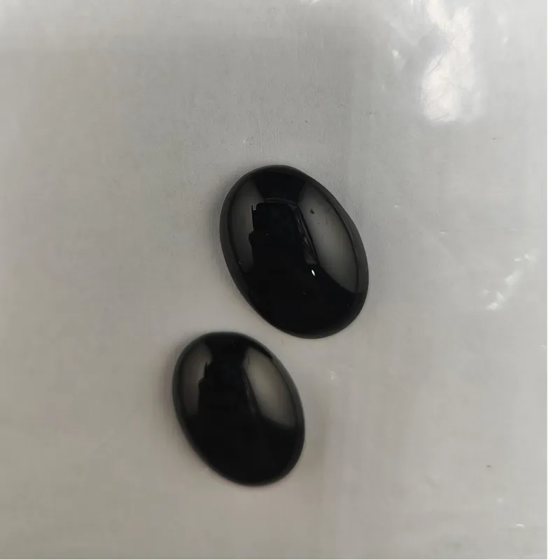 دو عدد نگین عقیق مشکی