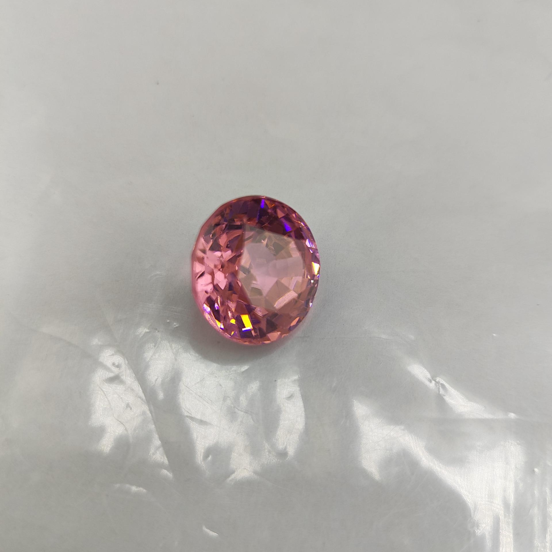 نگین زیرکن صورتی کثیف