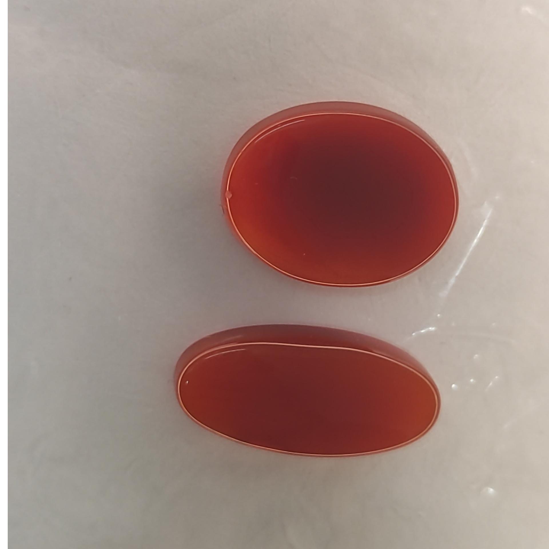 دو عدد عقیق سرخ