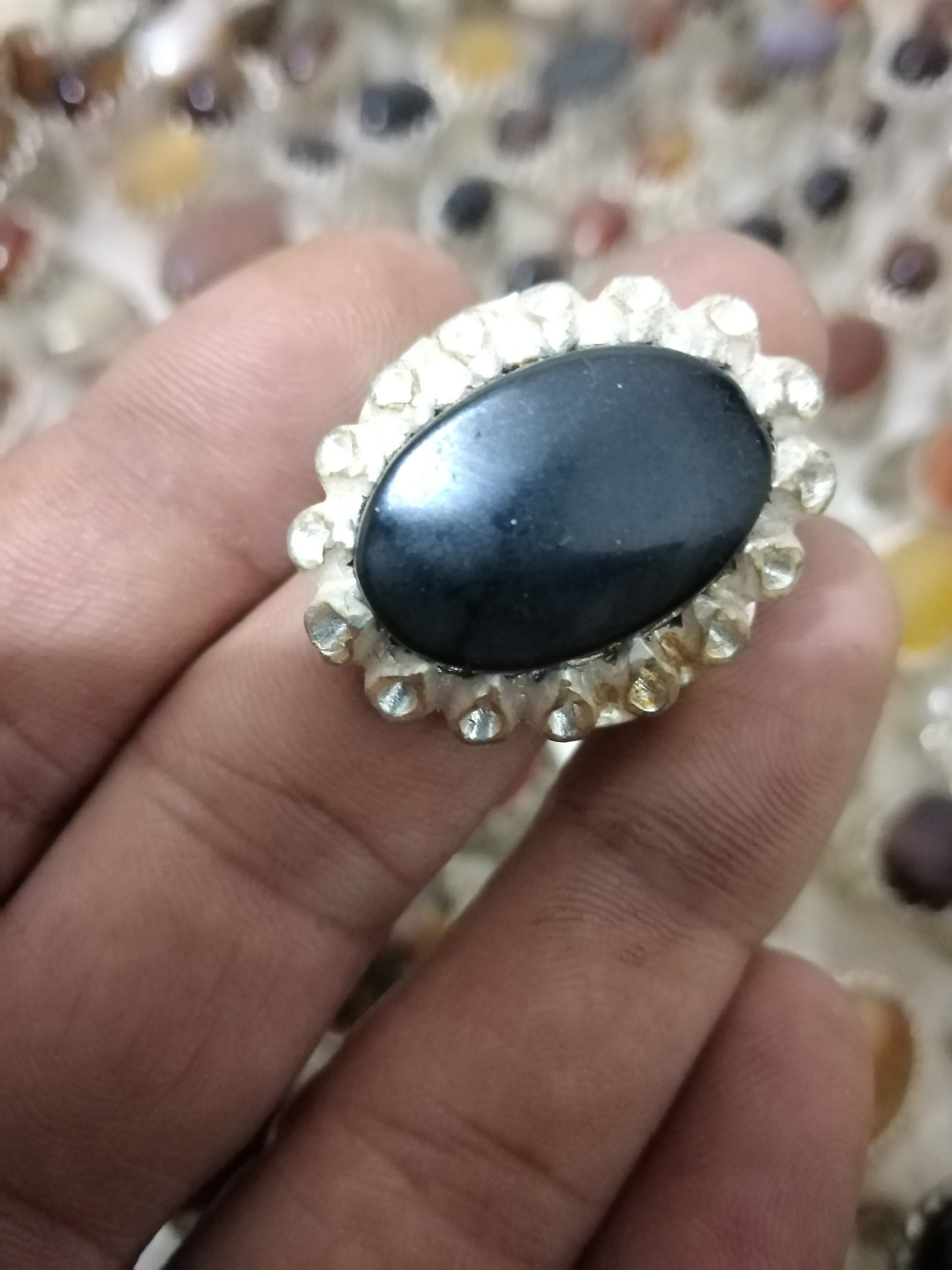 انگشتر قدیمی شفت العبد روکش نقره