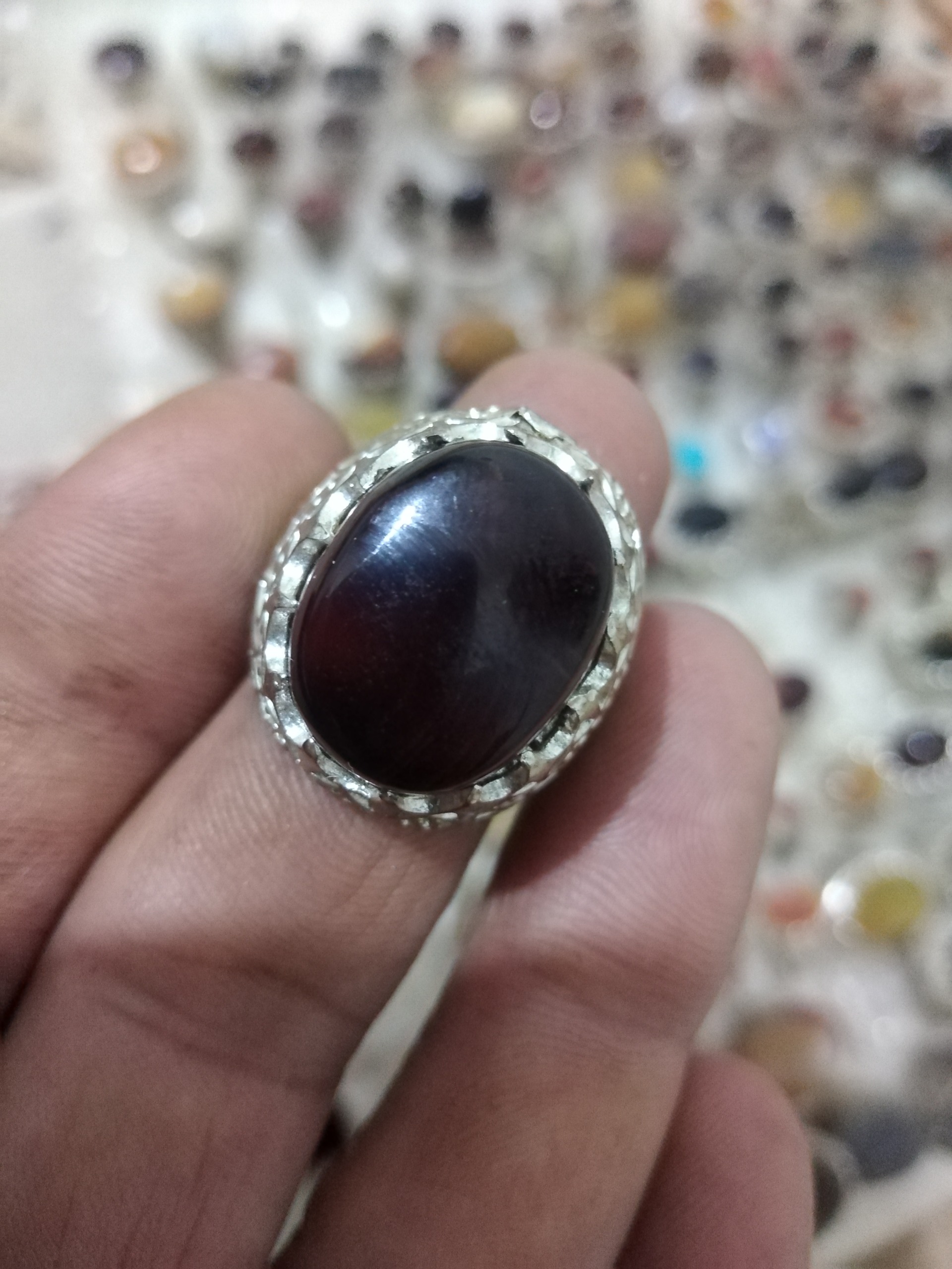 انگشتر قدیمی شفت العبد روکش نقره