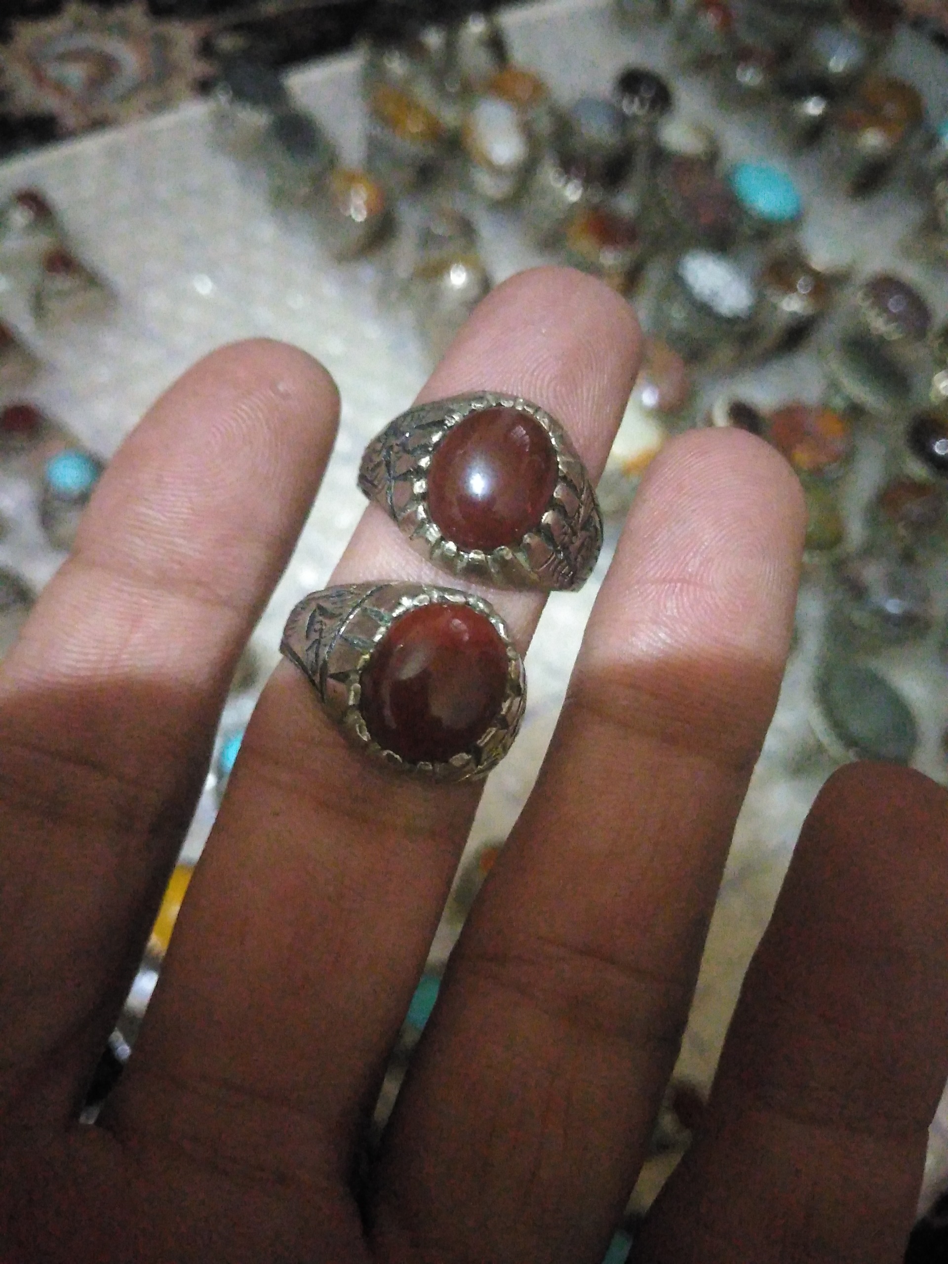 2تا انگشتر عقیق جدید