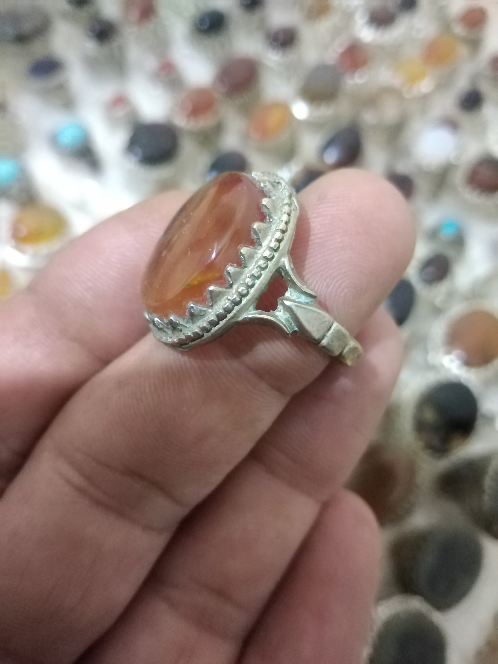 انگشتر قدیمی عقیق