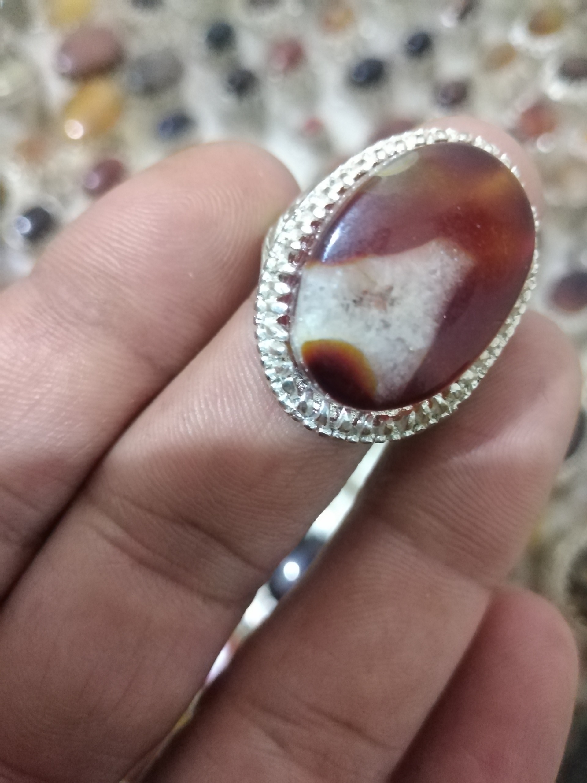 انگشتر قدیمی عقیق