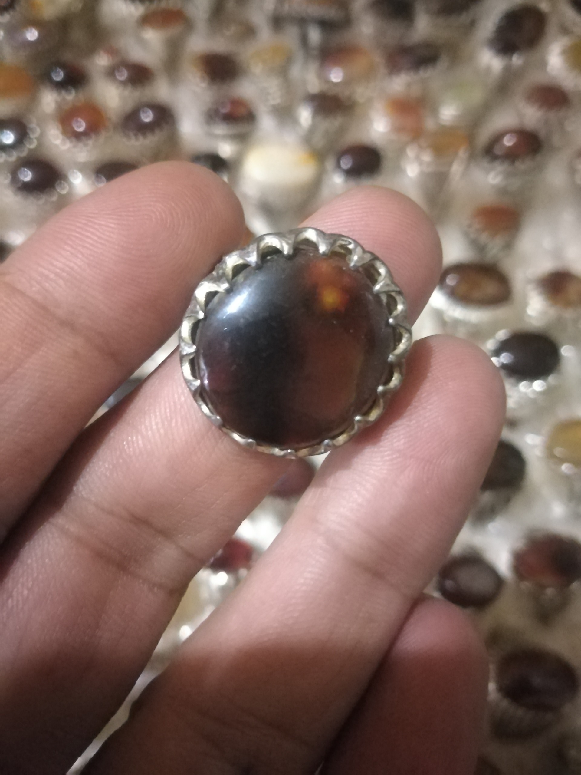 انگشتر قدیمی عقیق