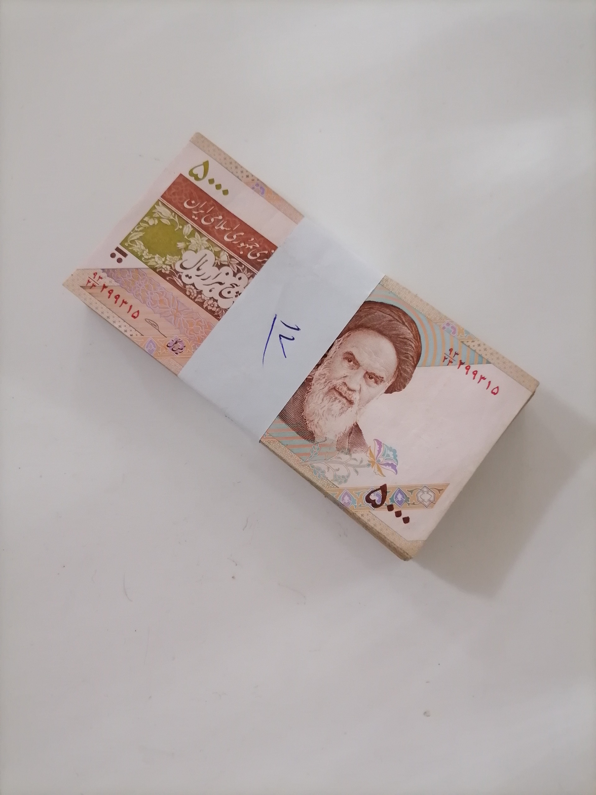 اسکناس 500 تومانی کارکرده تمیز (توضیحات)