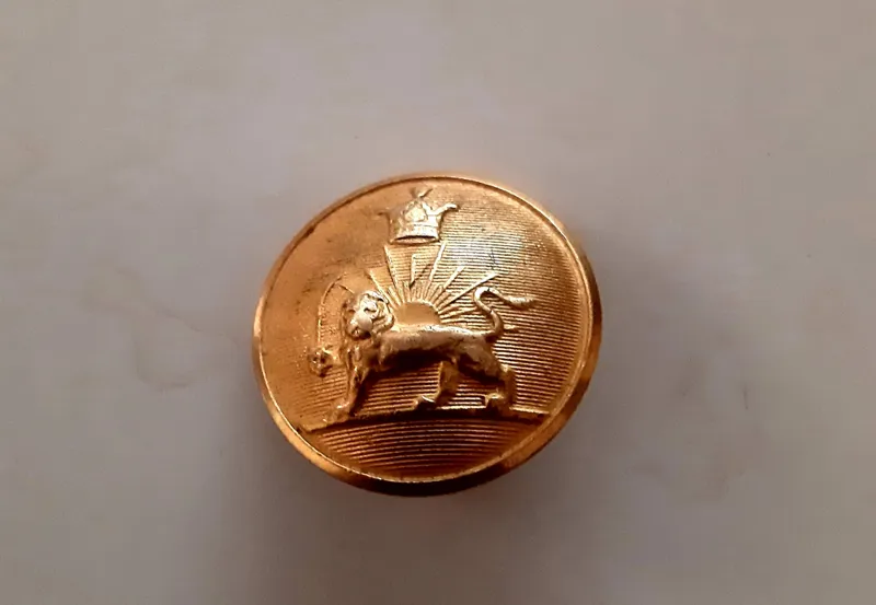 دکمه شیرو خورشید فلزی اصل