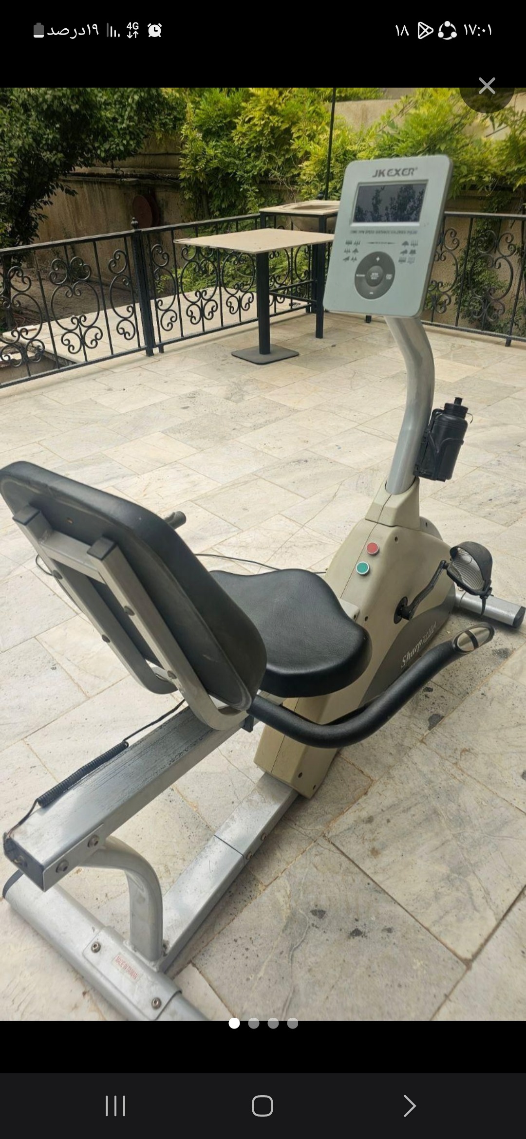 دوچرخه ثابت درحدنو