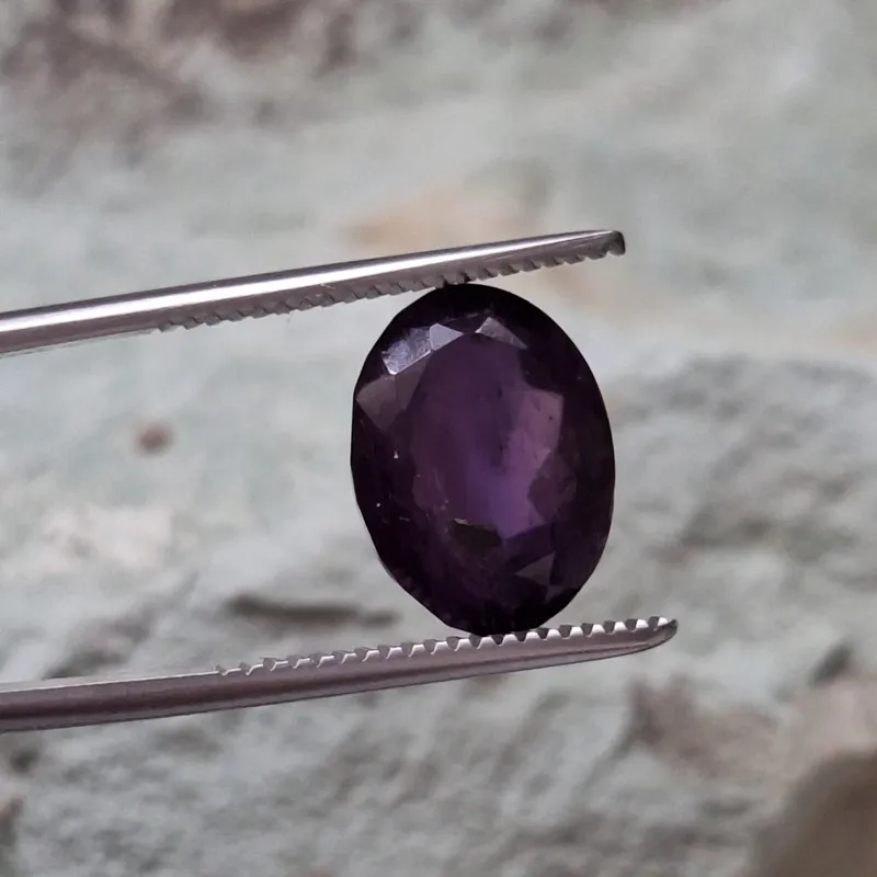 نگین سنگ آمیتیست اصل تراش جواهری