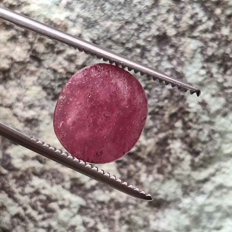 نگین سنگ یاقوت سرخ برمه اصل تراش جواهری