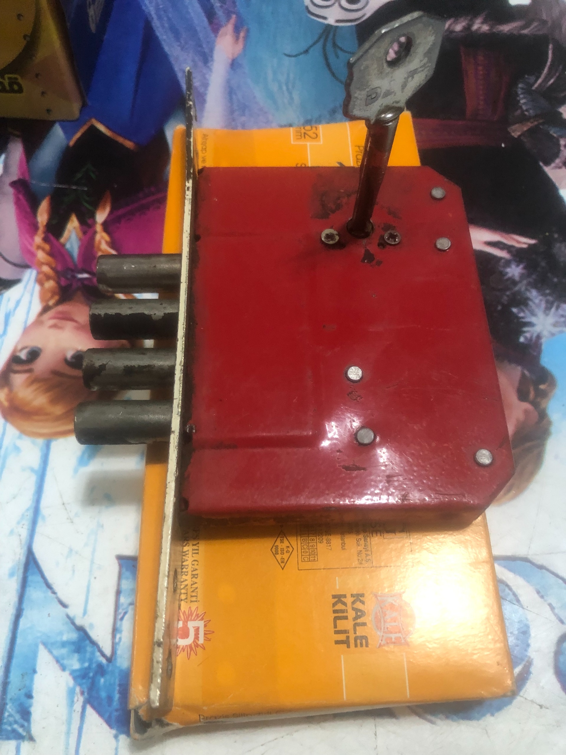 قفل ضد سرقت 4 لول کاله ترکیه با یک کلید