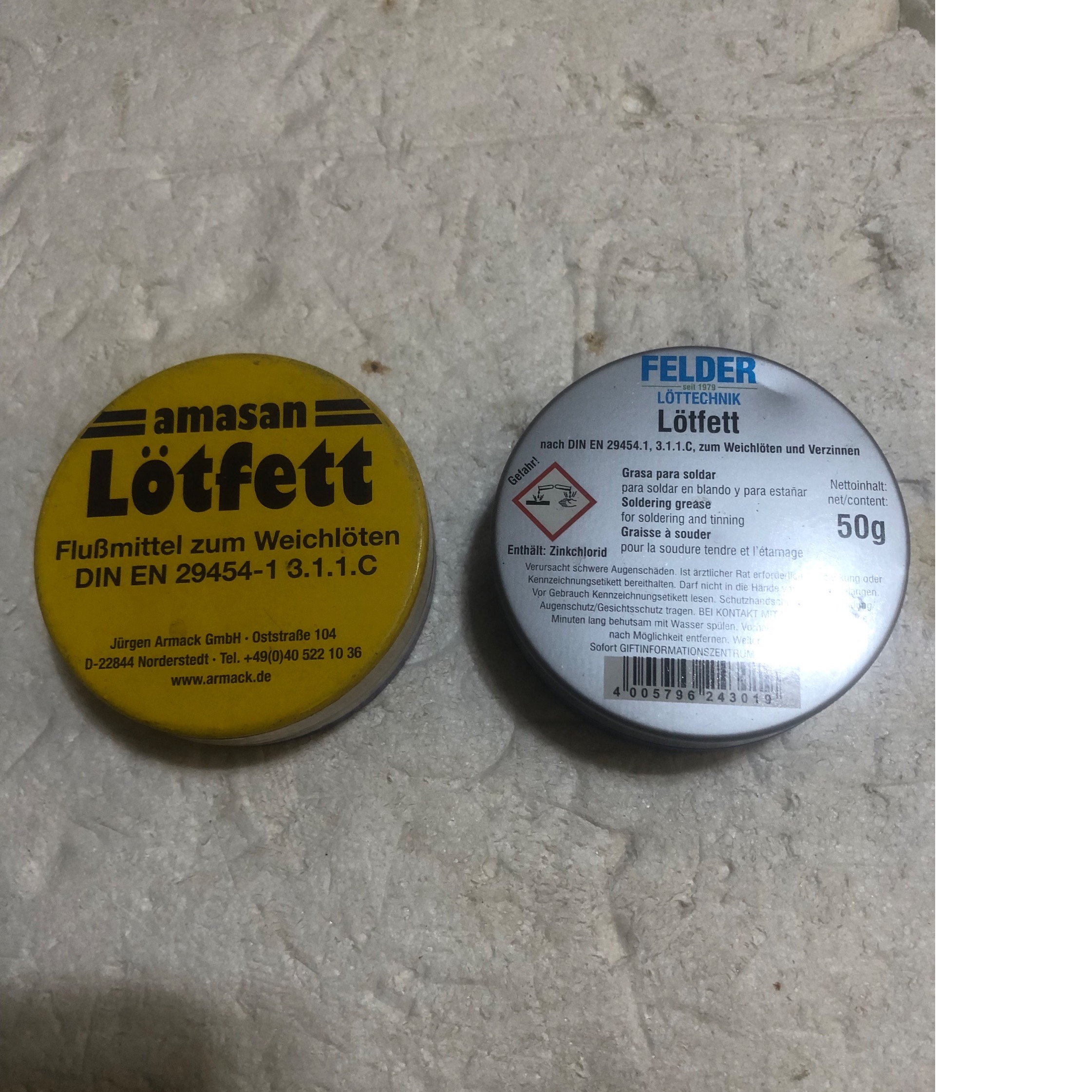 وعدد روغن لحیم 50 گرمی آلمانی اصل