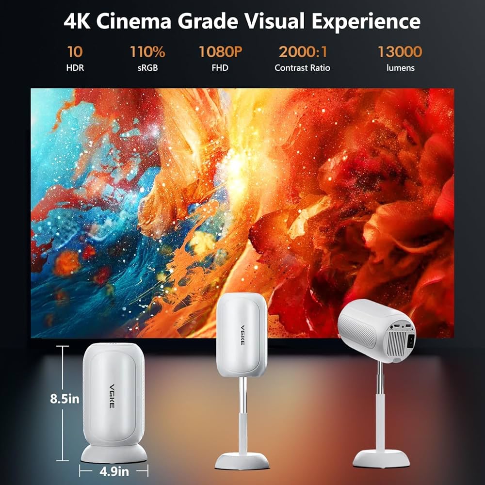 پروژکتور مینی ts6 با کیفیت 4k VGKE