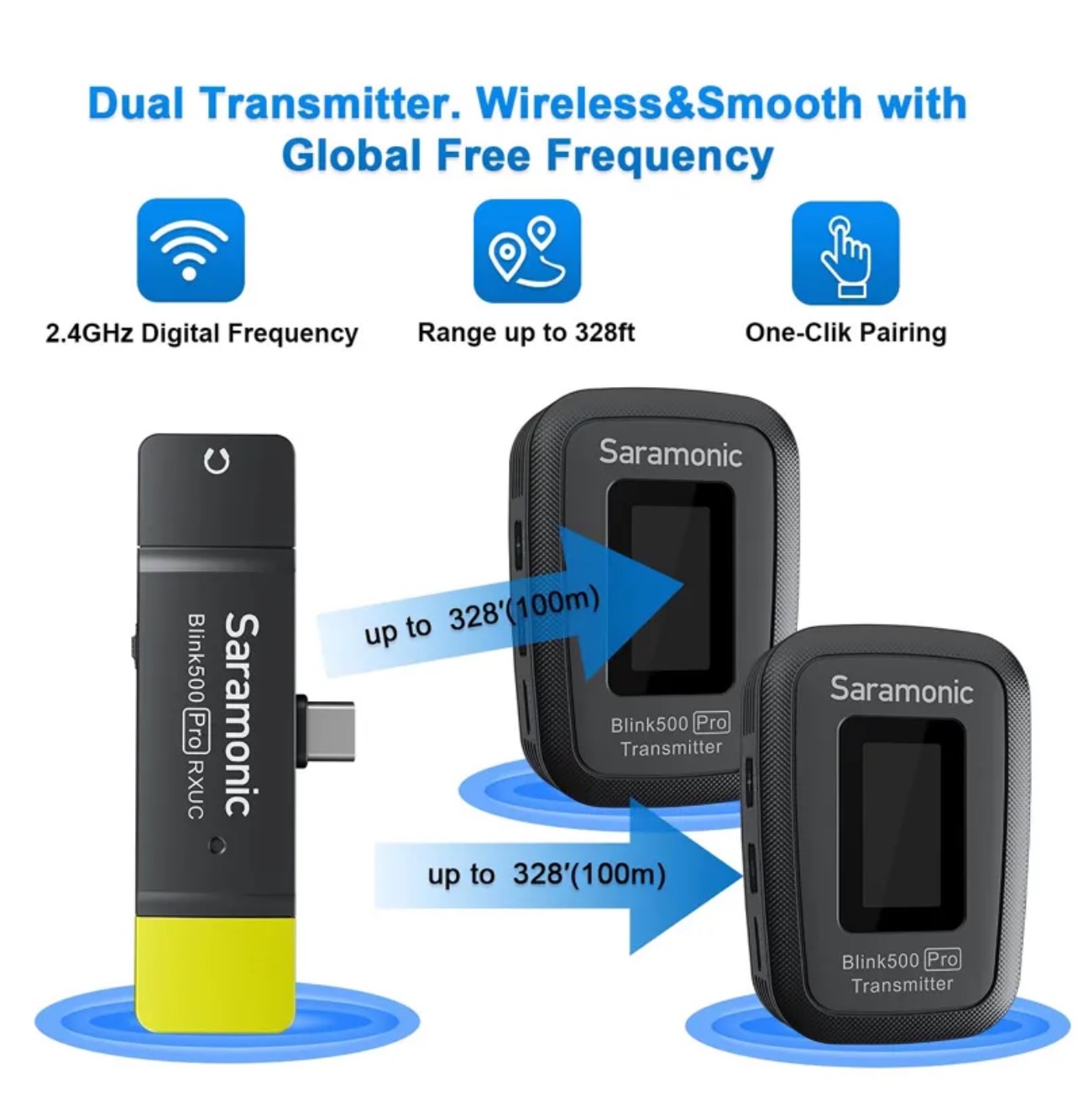 میکروفون 2عددی یقه ای BLINK 500 PRO B6