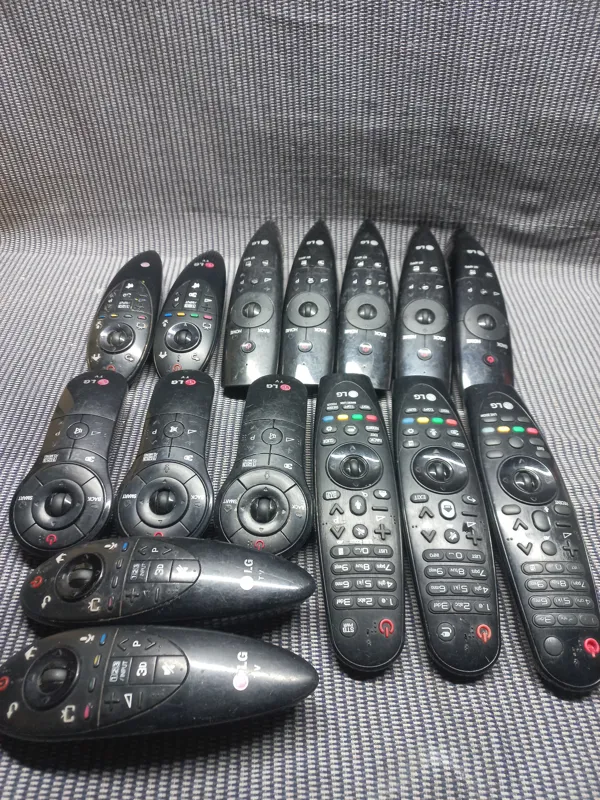 15عدد ریموت کنترل تلویزیون ال جی موس دار باهم