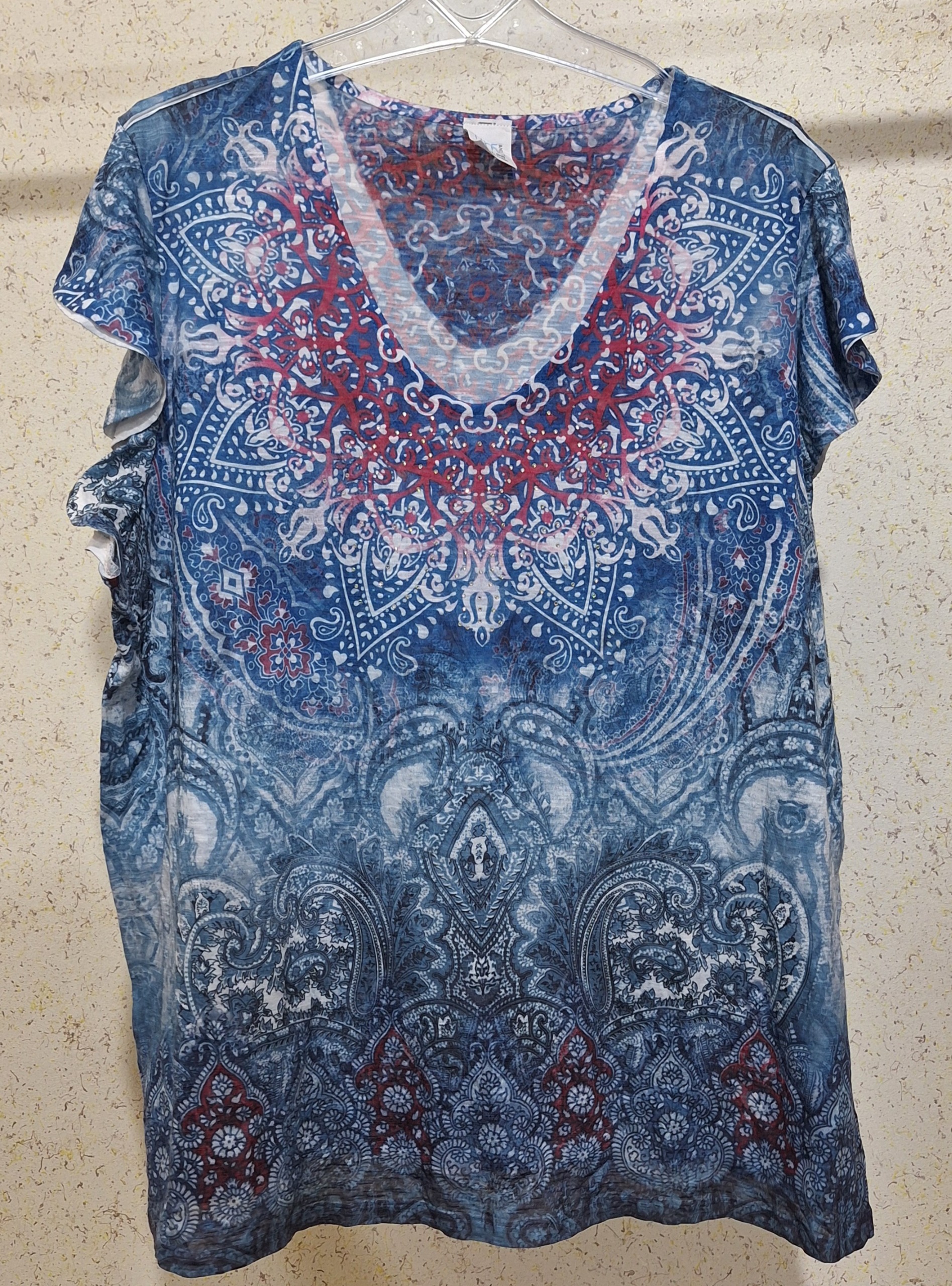 تیشرت خارجی آستین چین دار