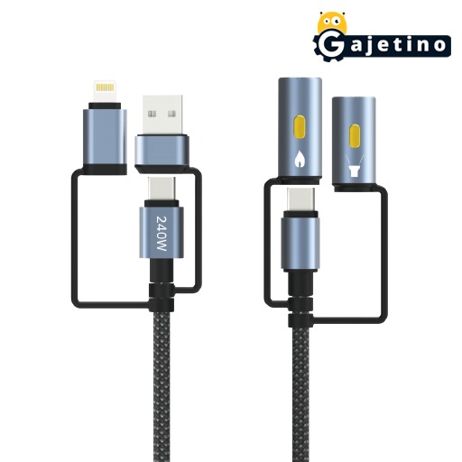 کابل شارژ 6 کاره کی اف سنیور 6 in 1 Data Cable