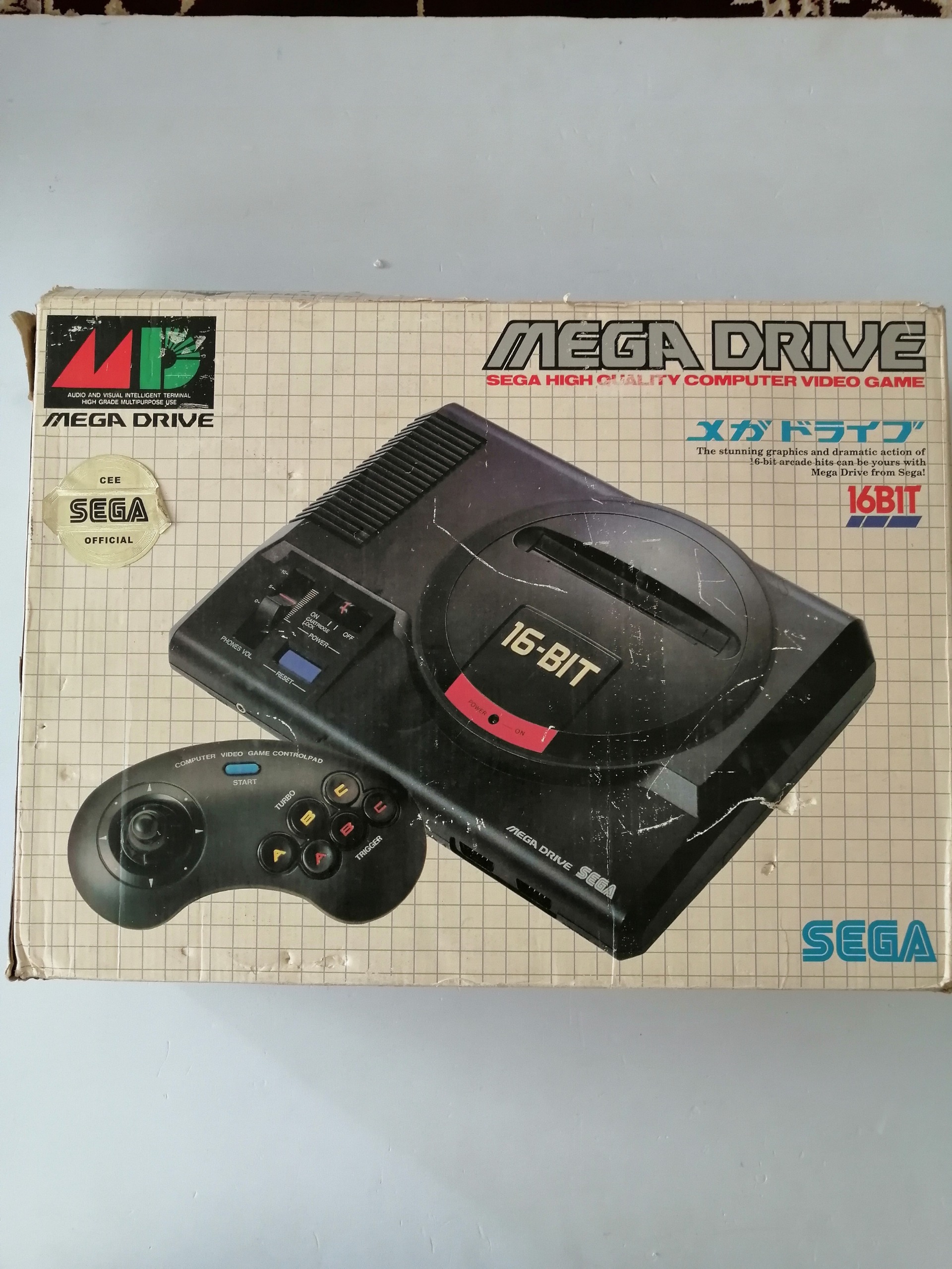 کارتن دفترچه یونالیت کنسول سگا مگادرایو یک