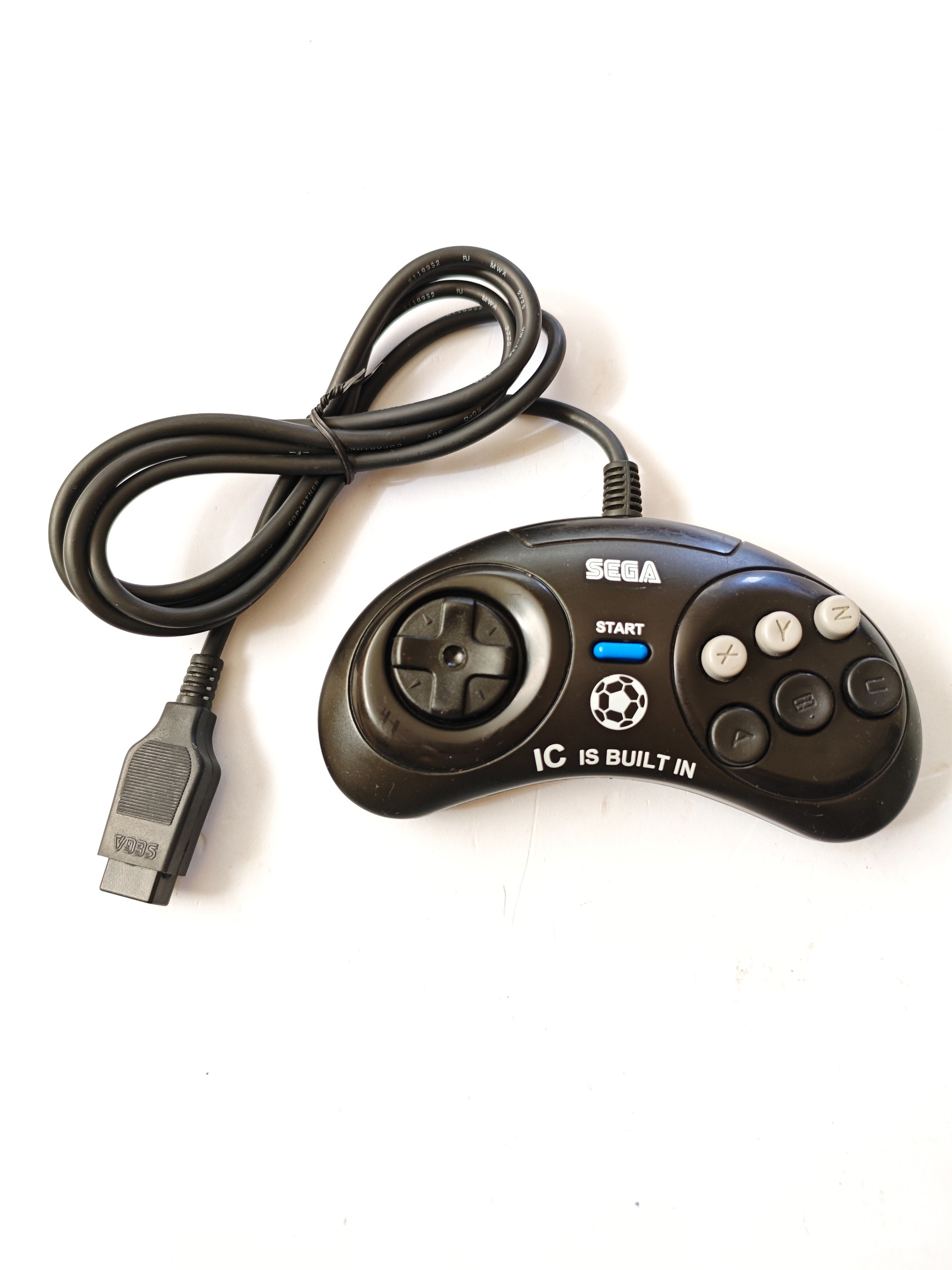 دسته سگا قدیمی آی سی دار سیم ابریشمی