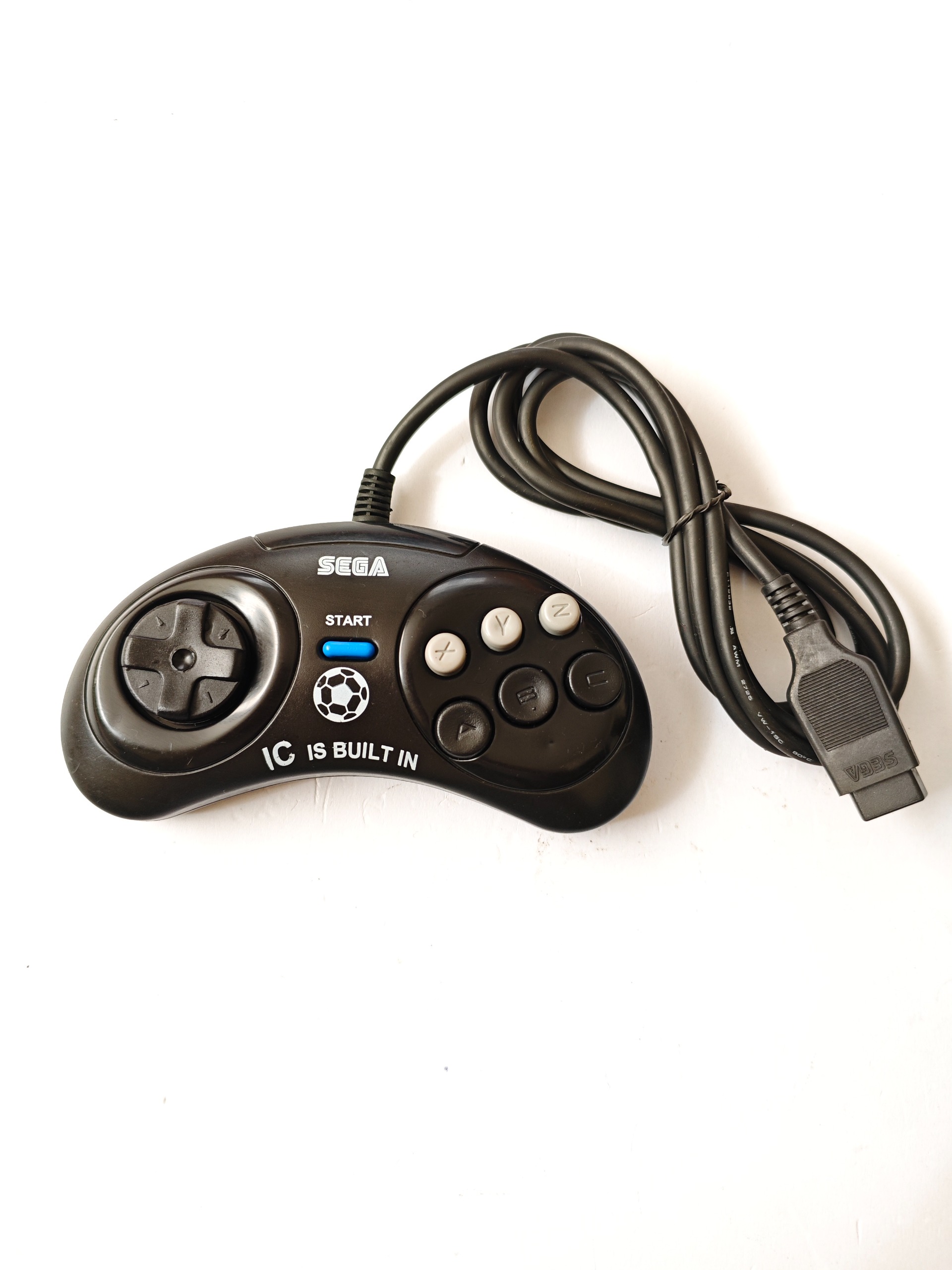 دسته سگا قدیمی آی سی دار سیم ابریشمی