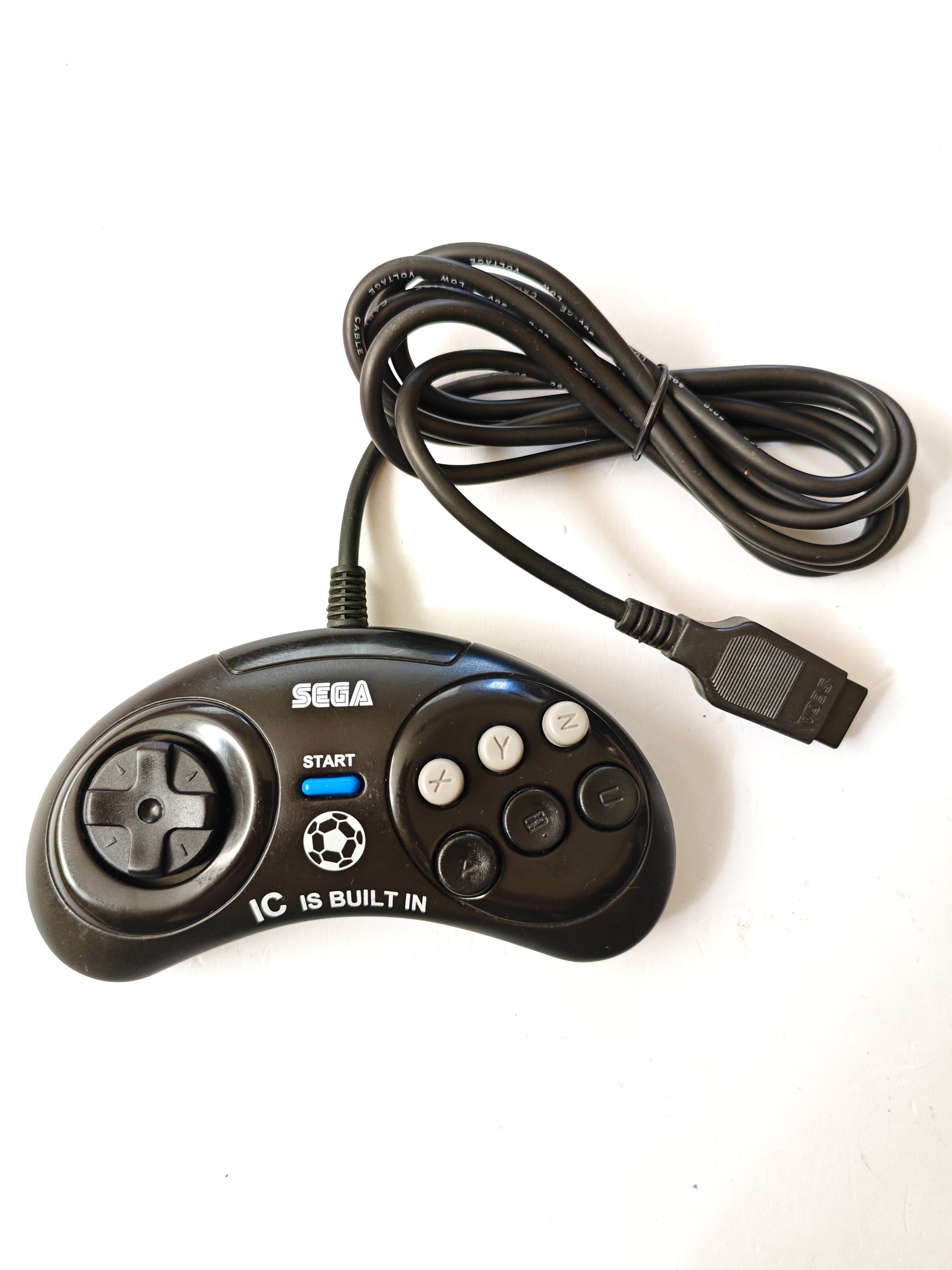 دسته سگا قدیمی آی سی دار سیم ابریشمی