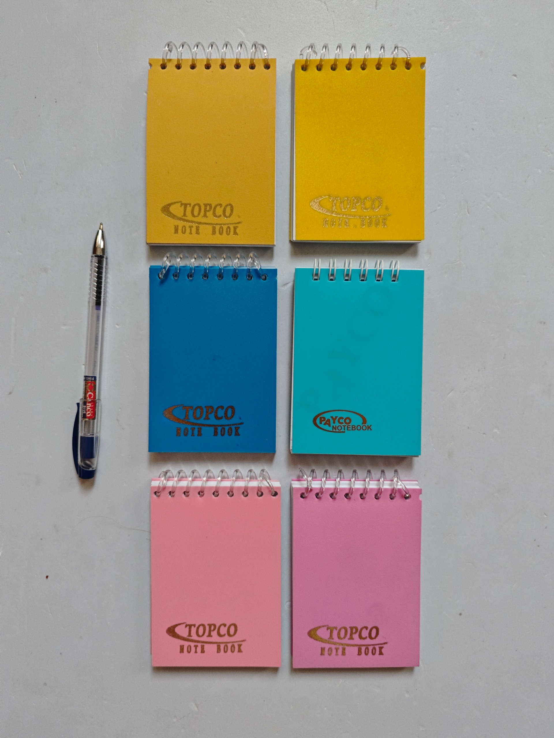 6 عدد دفتر یادداشت سیمی باهم