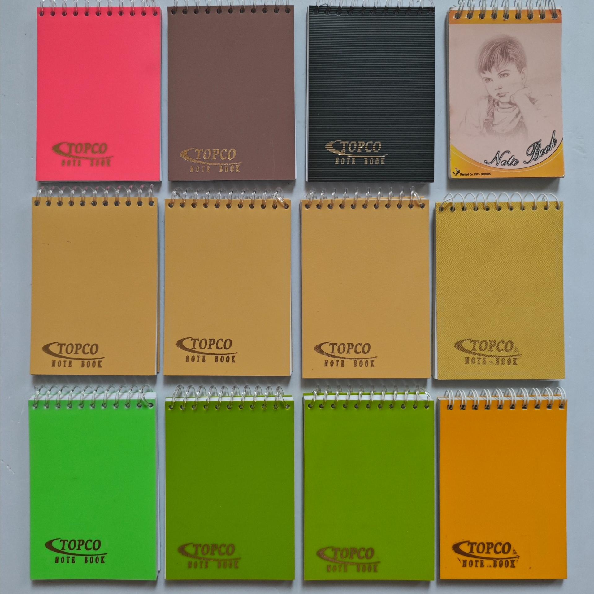 12 عدد دفتر یادداشت سیمی باهم