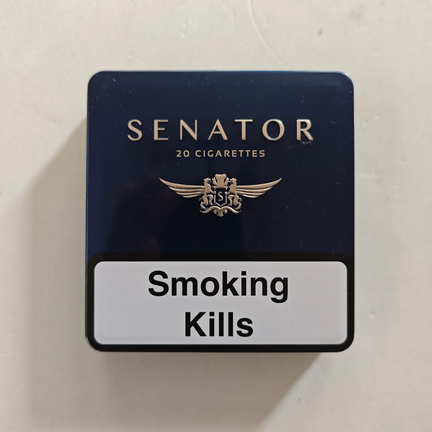جعبه سیگار یا جاسیگاری فلزی مارک سناتور SENATOR
