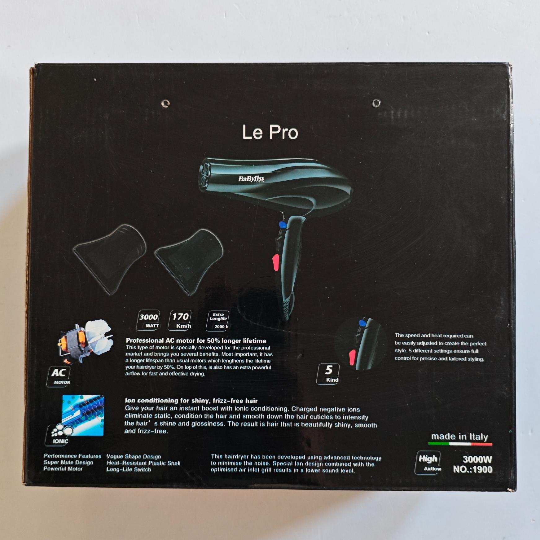 کارتن سشوار بابلیس BaByliss le pro