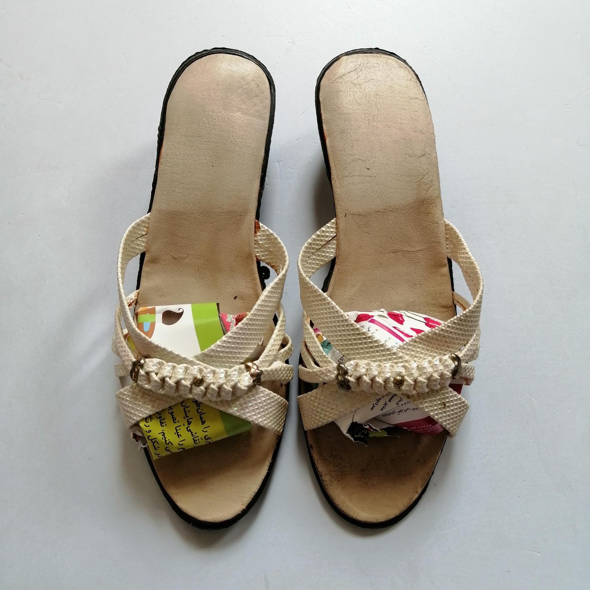 دمپایی یا صندل زنانه قدیمی سوغات سوریه سایز 38