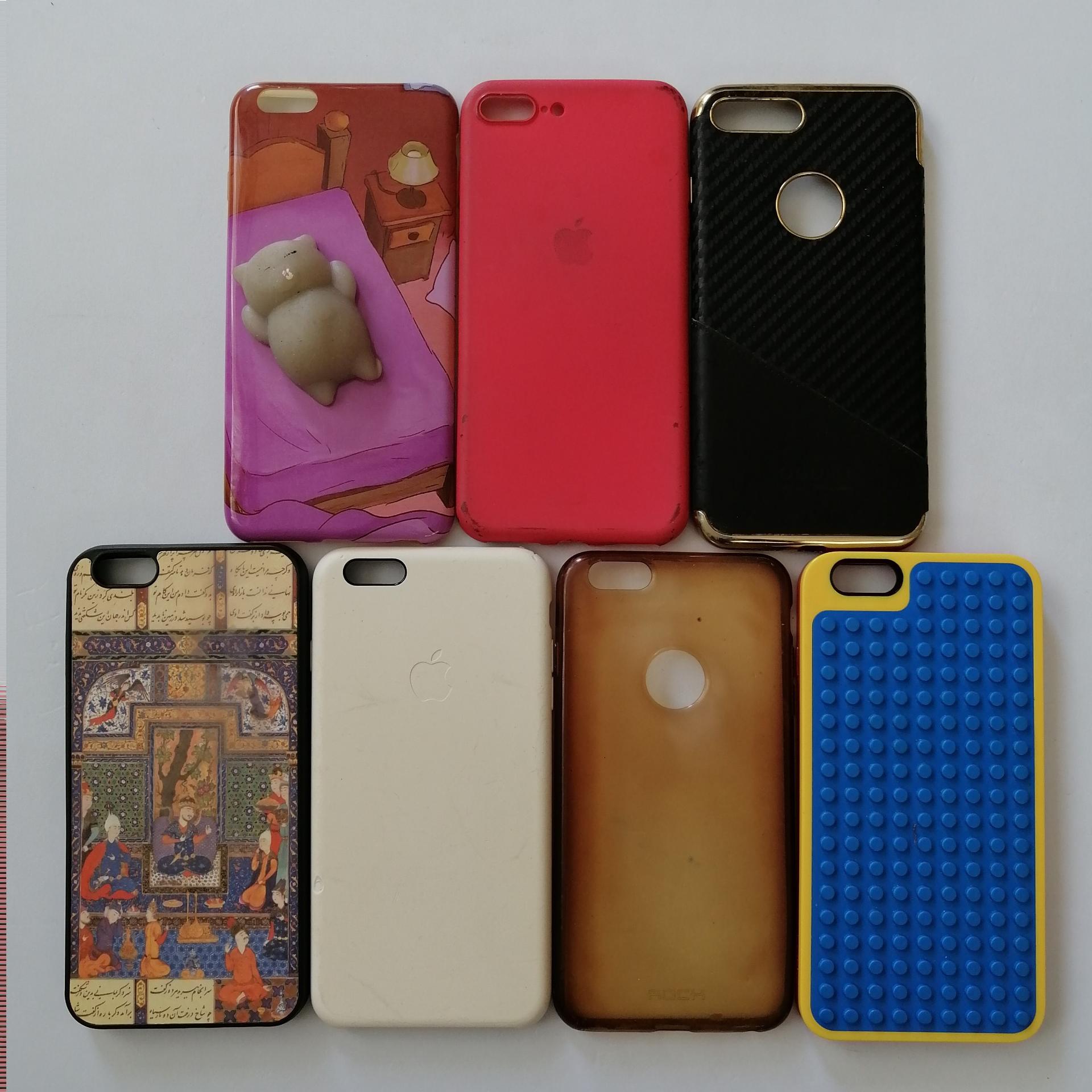7 عدد قاب کاور گوشی موبایل اپل آیفون 8 و 8 پلاس