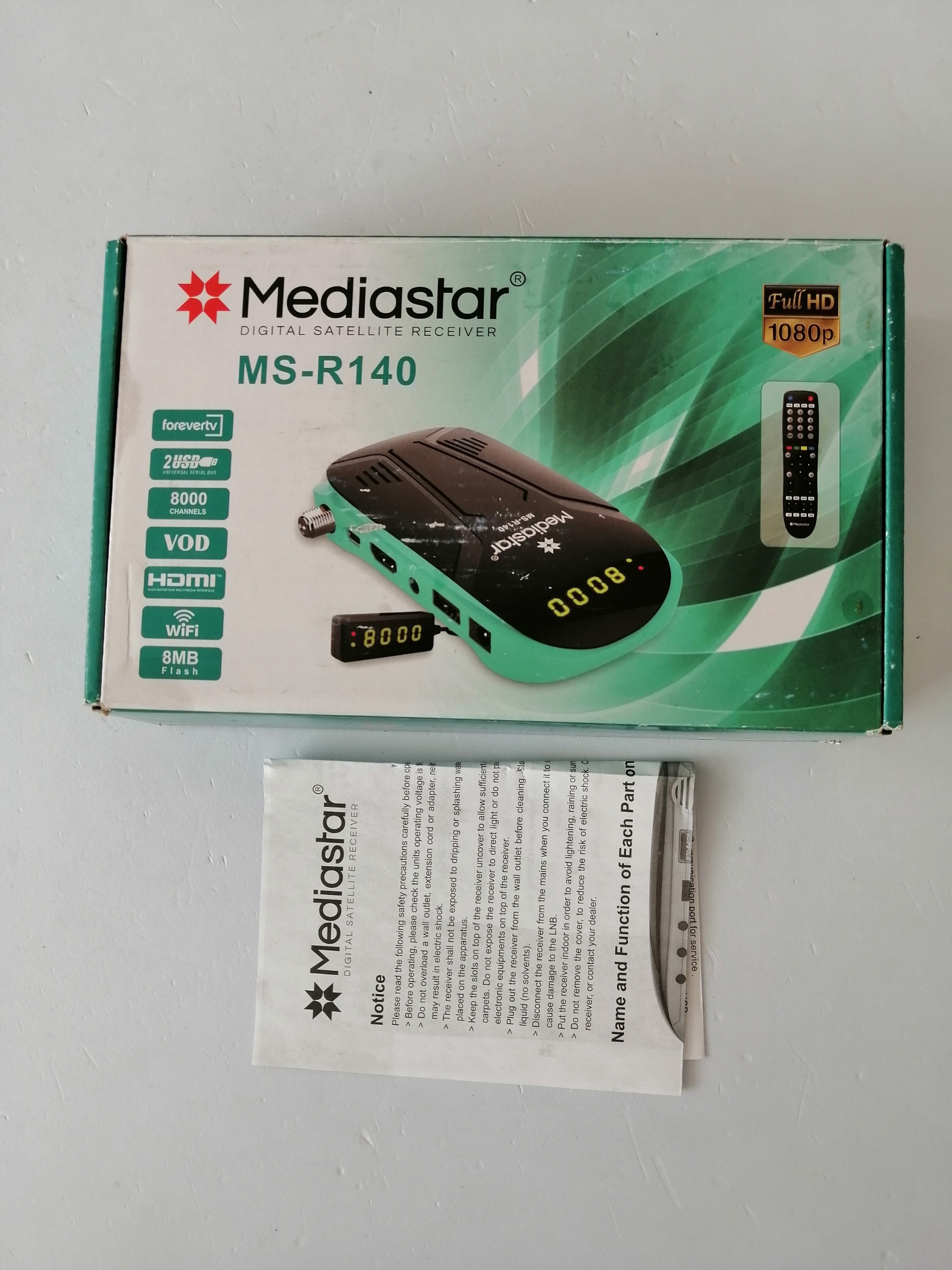 کارتن گیرنده دیجیتال مدیا استار Mediastar MS-R140