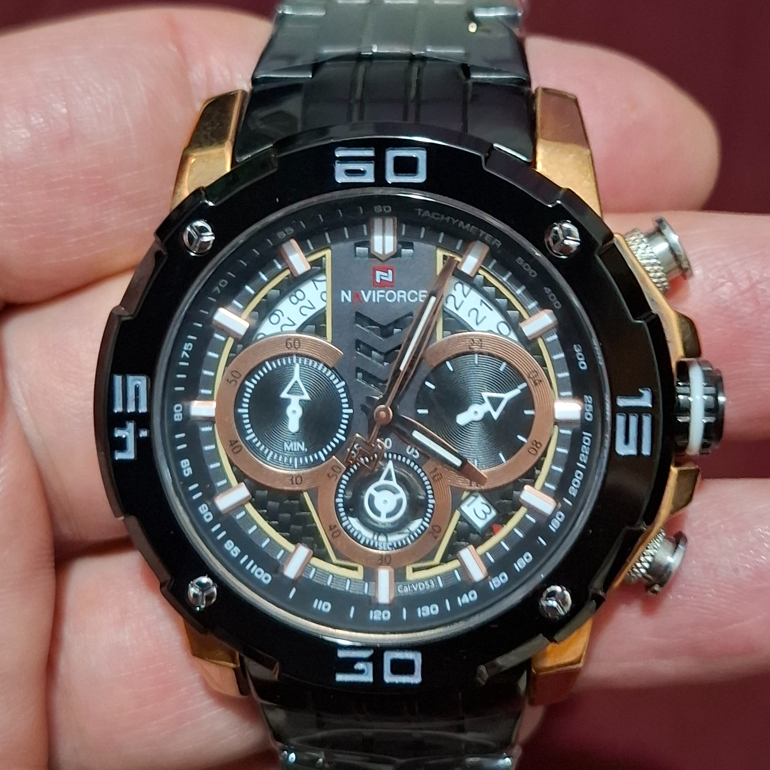 ساعت بینظیرNaviforce  کد9175 چهارموتوره کرنوگراف