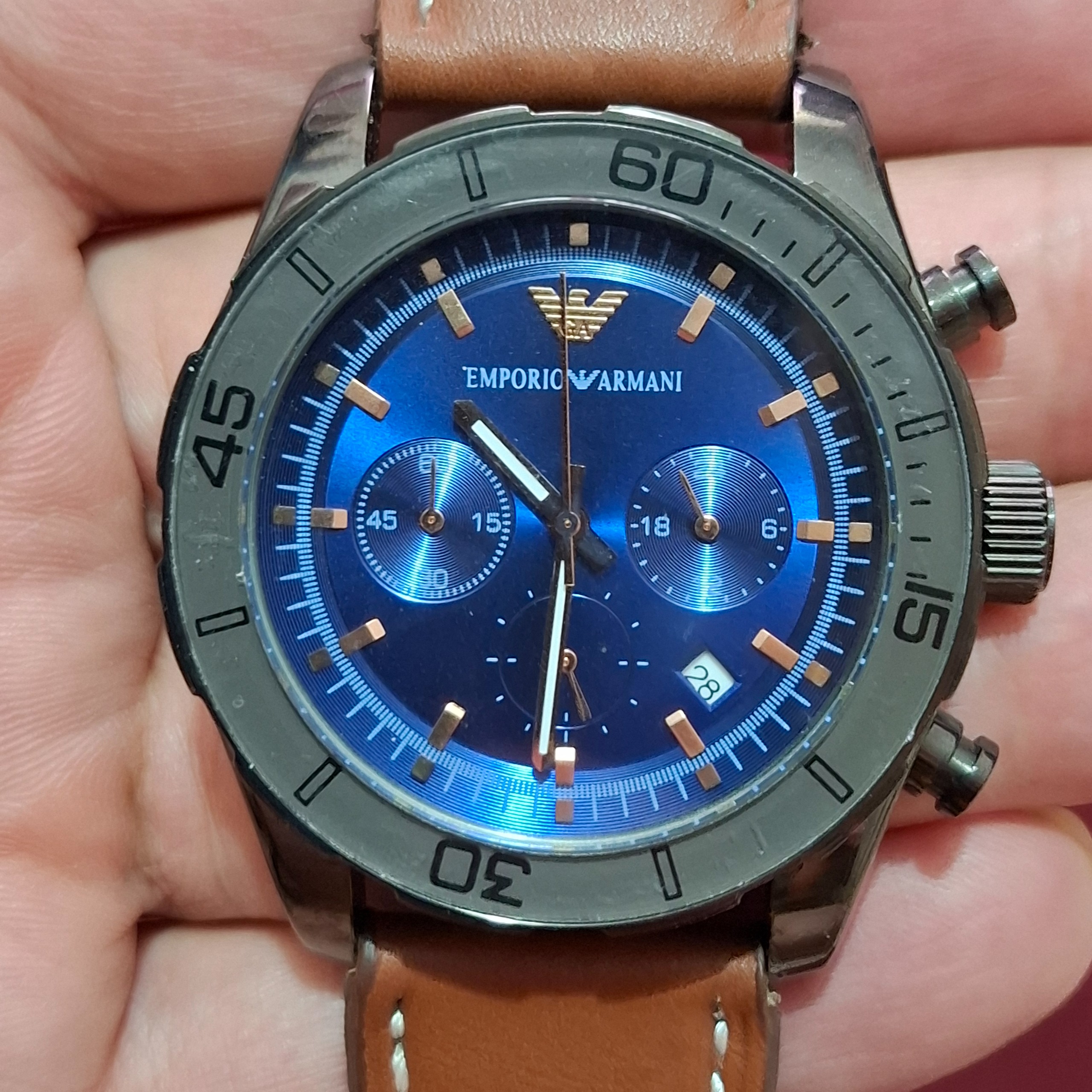 ساعت EMPORIO ARMANI سه موتوره کرنو باعقربه فعال