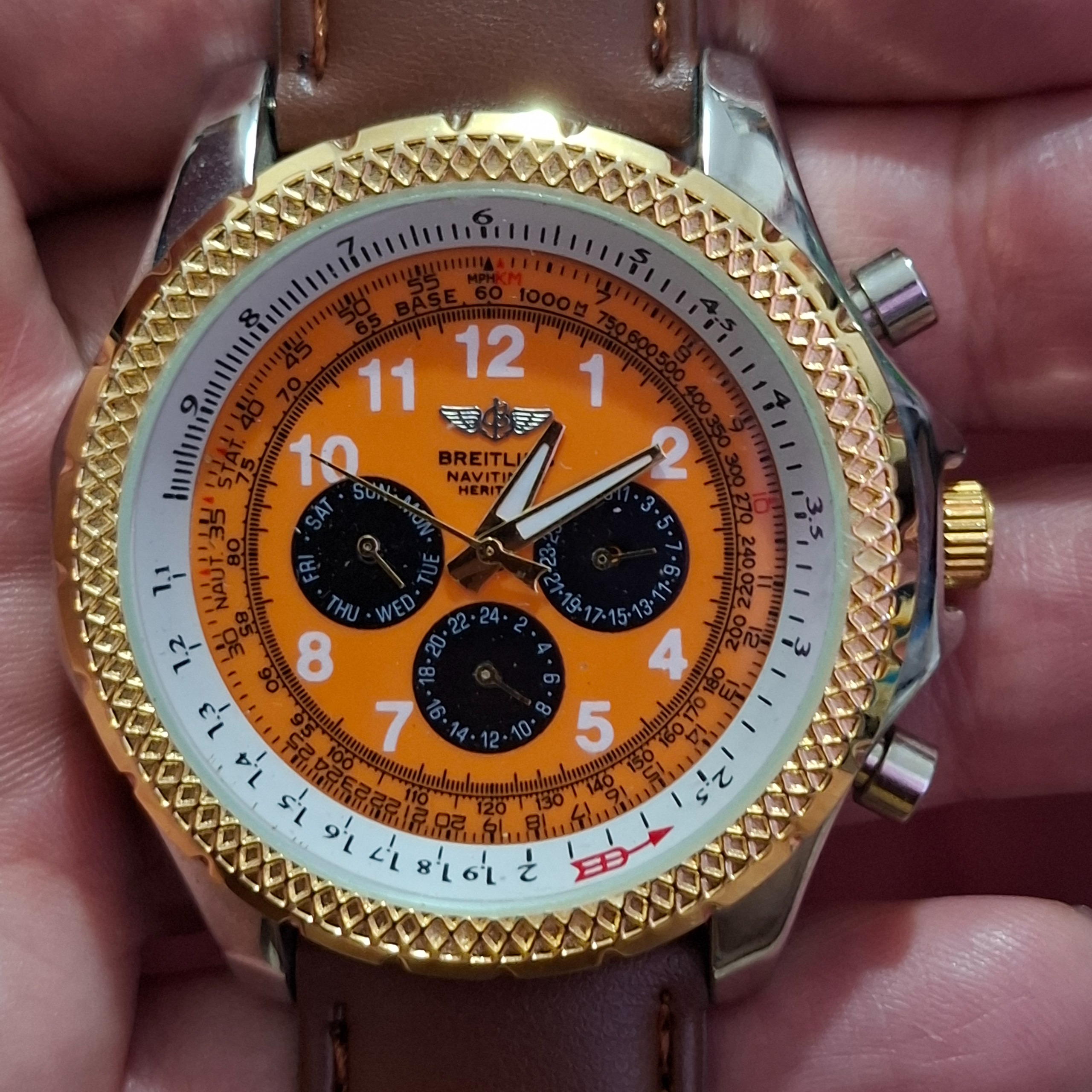 مزایده ساعت BREITLING طرح سه موتوره تکی موتوره