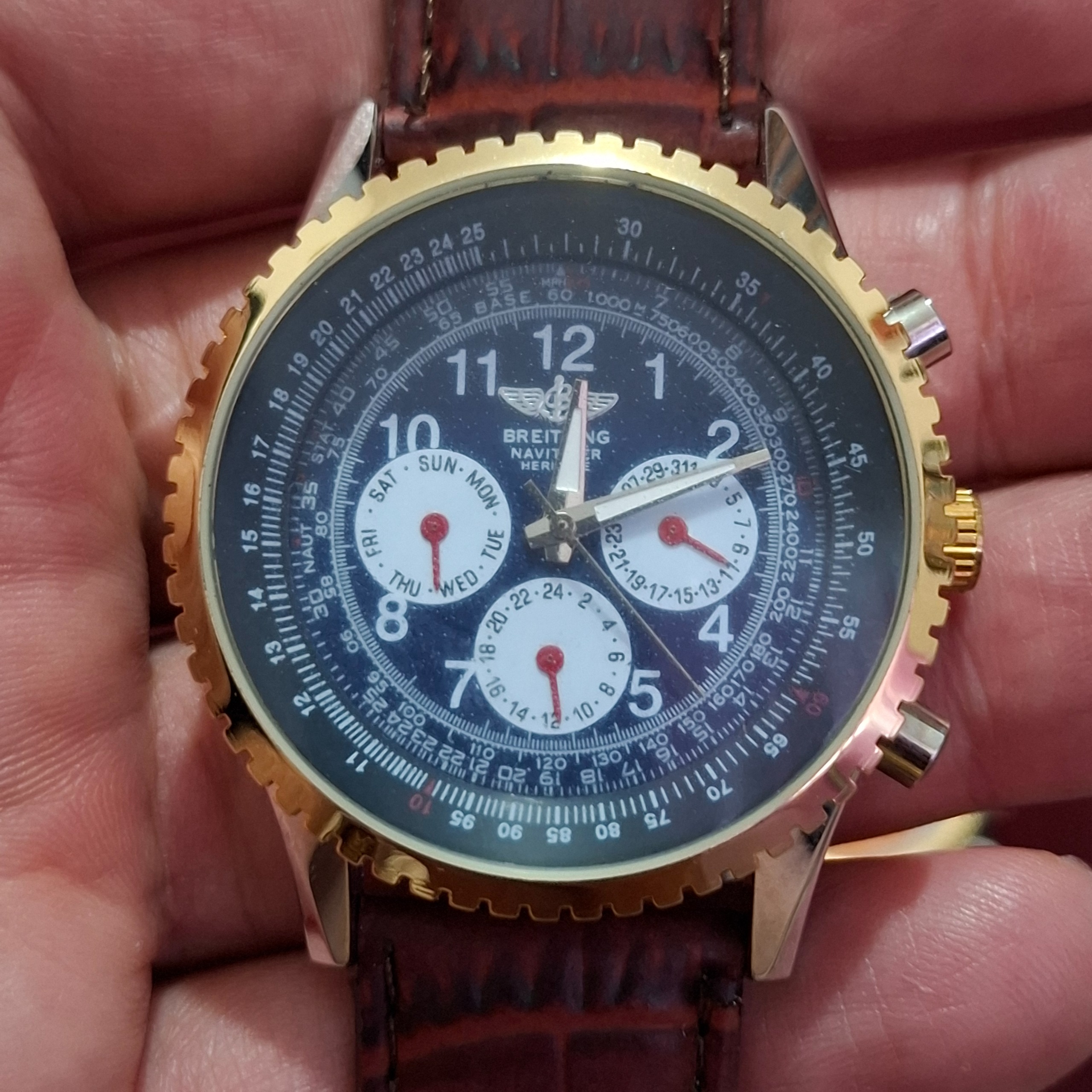 مزایده ساعت BREITLING طرح سه موتوره تکی موتوره