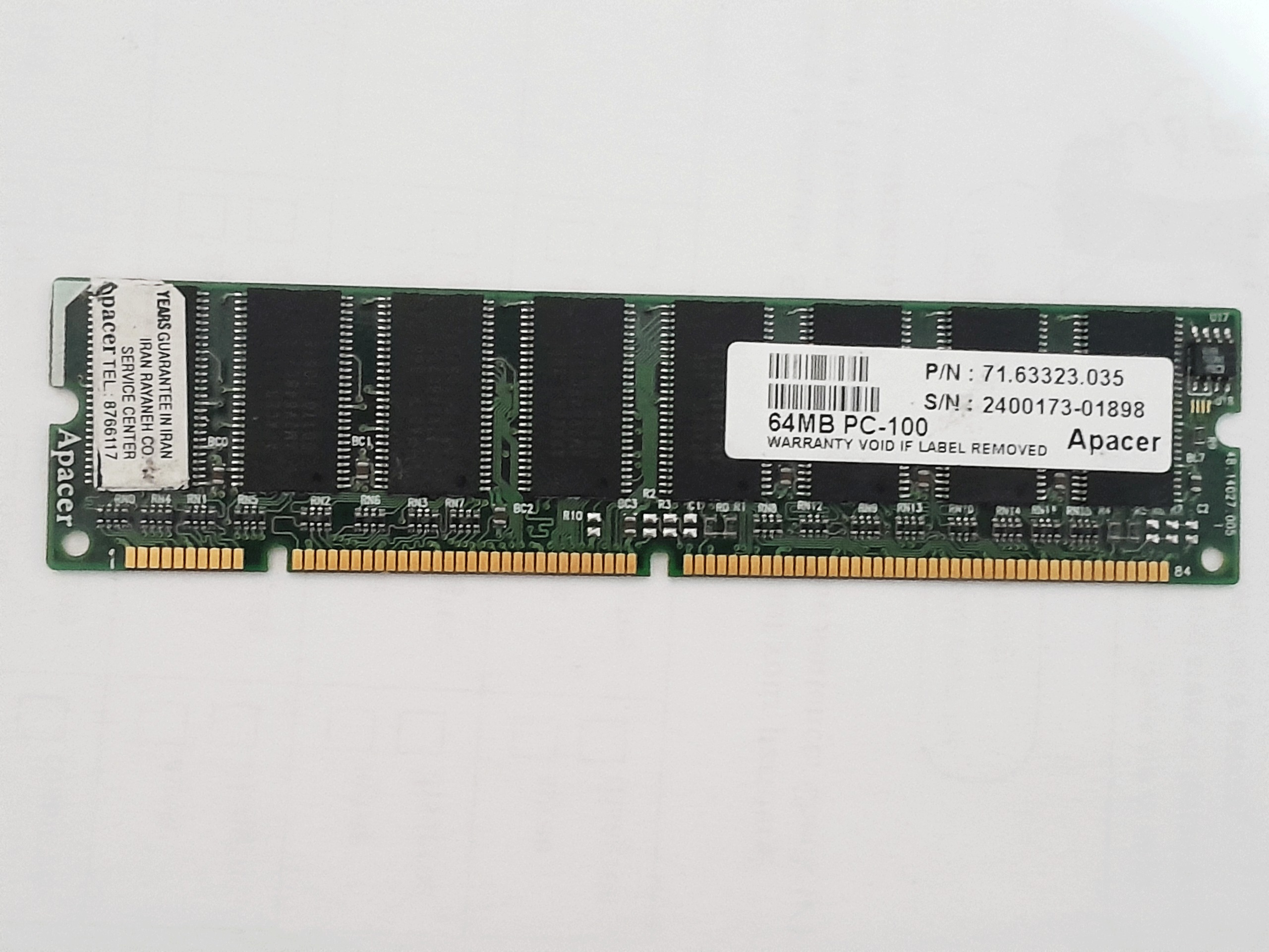 رم (Apacer-64MB-PC100 (APACER-3GE-AM2V648CT7
