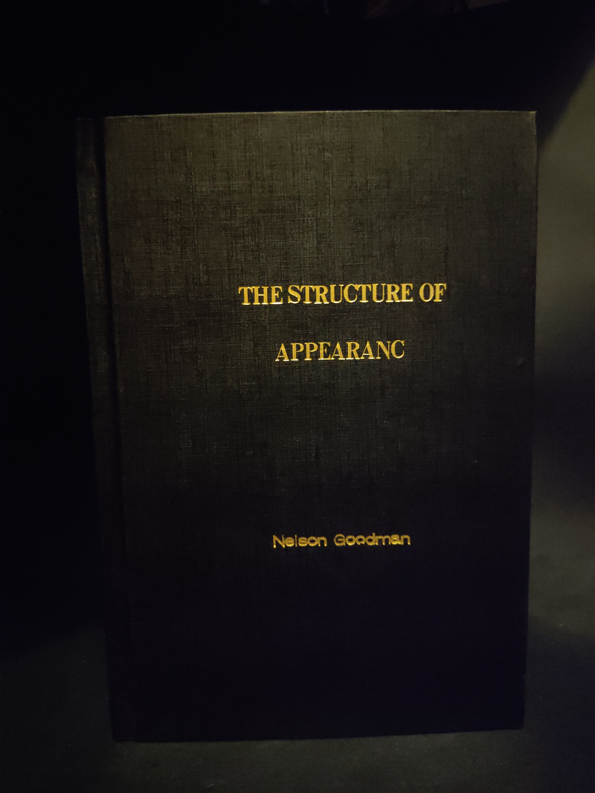 The Structure of Appearance , Nelson Goodman